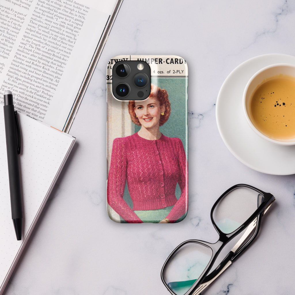 Lacy Cardigan iPhone Case - Sitting Pretty Knits