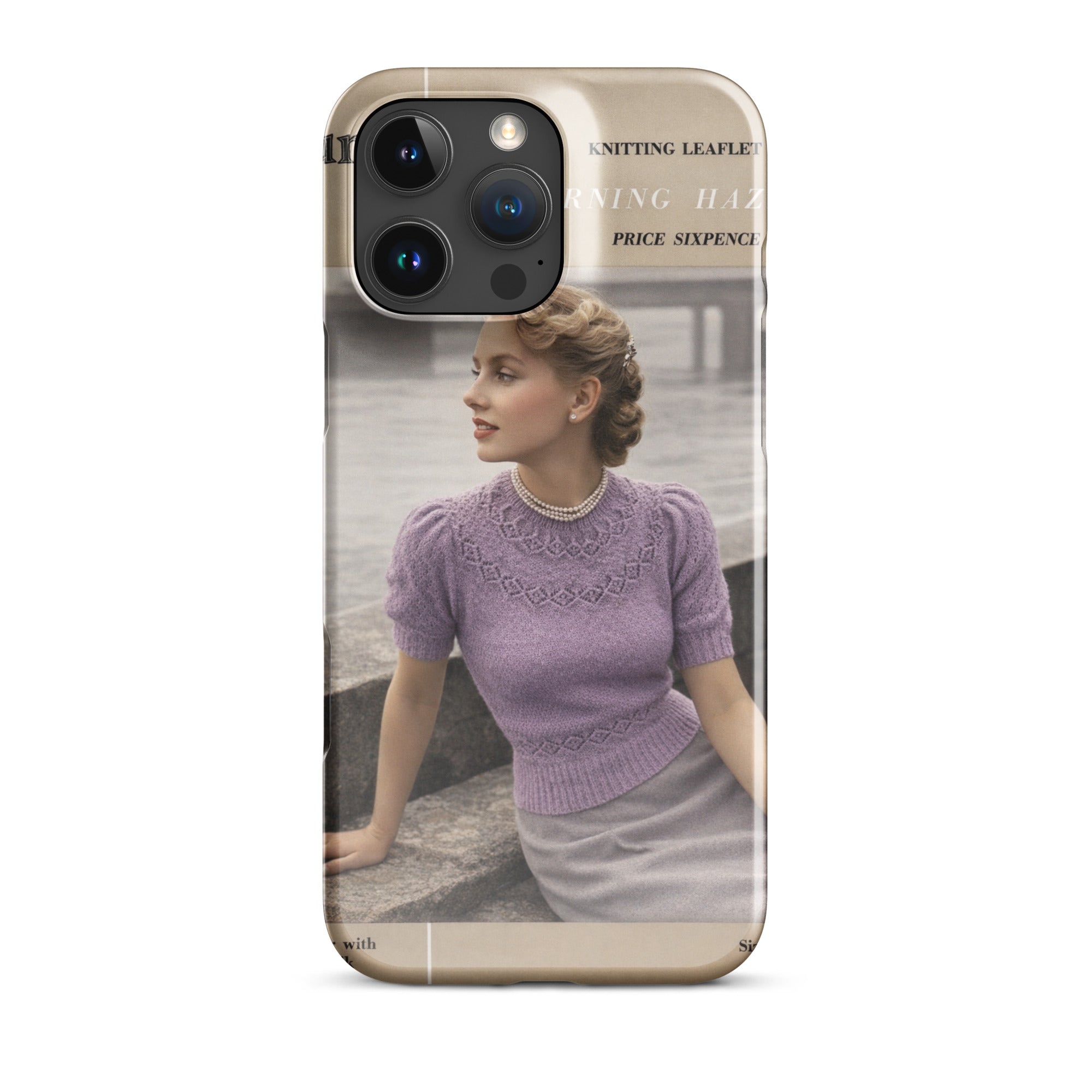 Vintage Munrospun Ranunculus iPhone Case - Sitting Pretty Knits