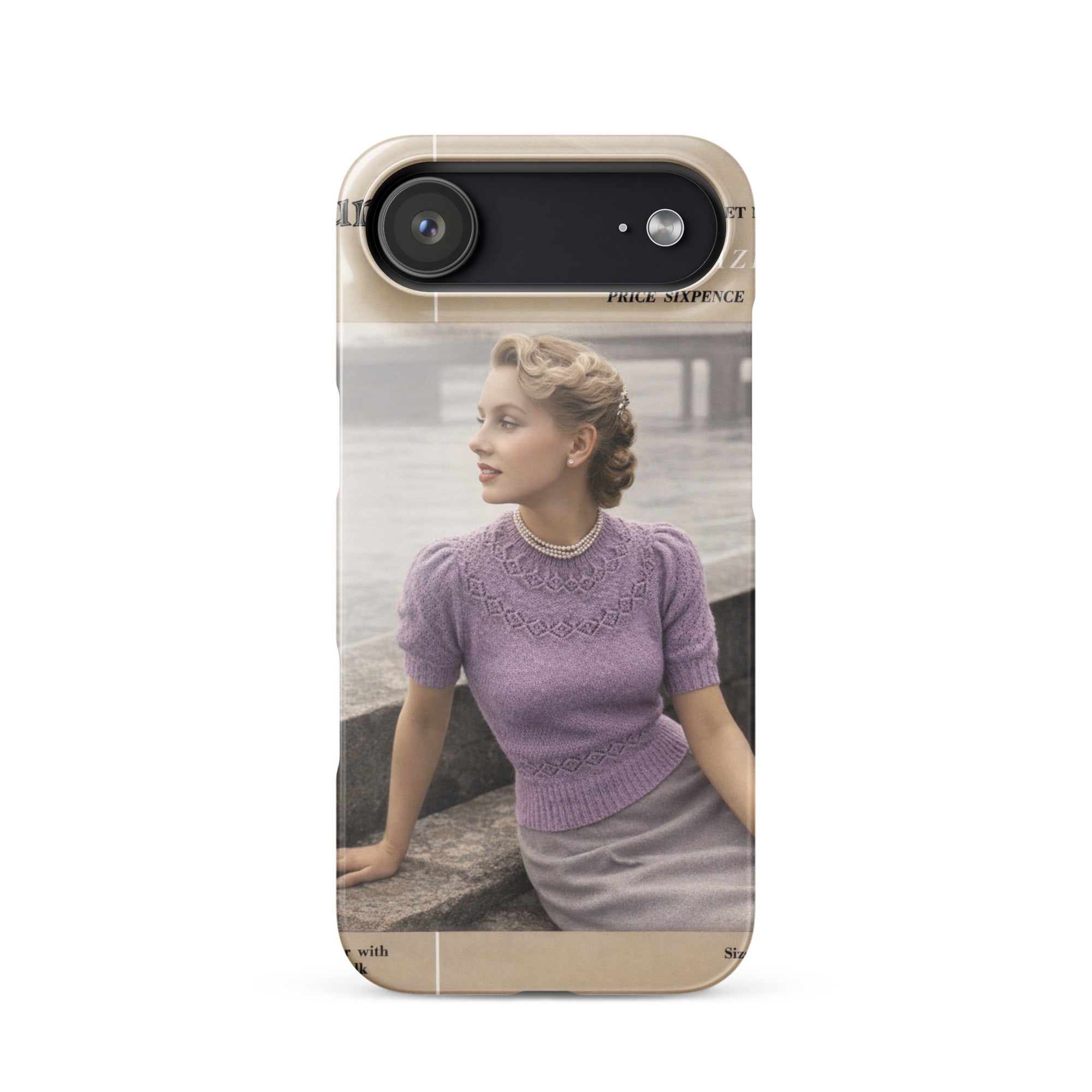 Vintage Munrospun Ranunculus iPhone Case - Sitting Pretty Knits