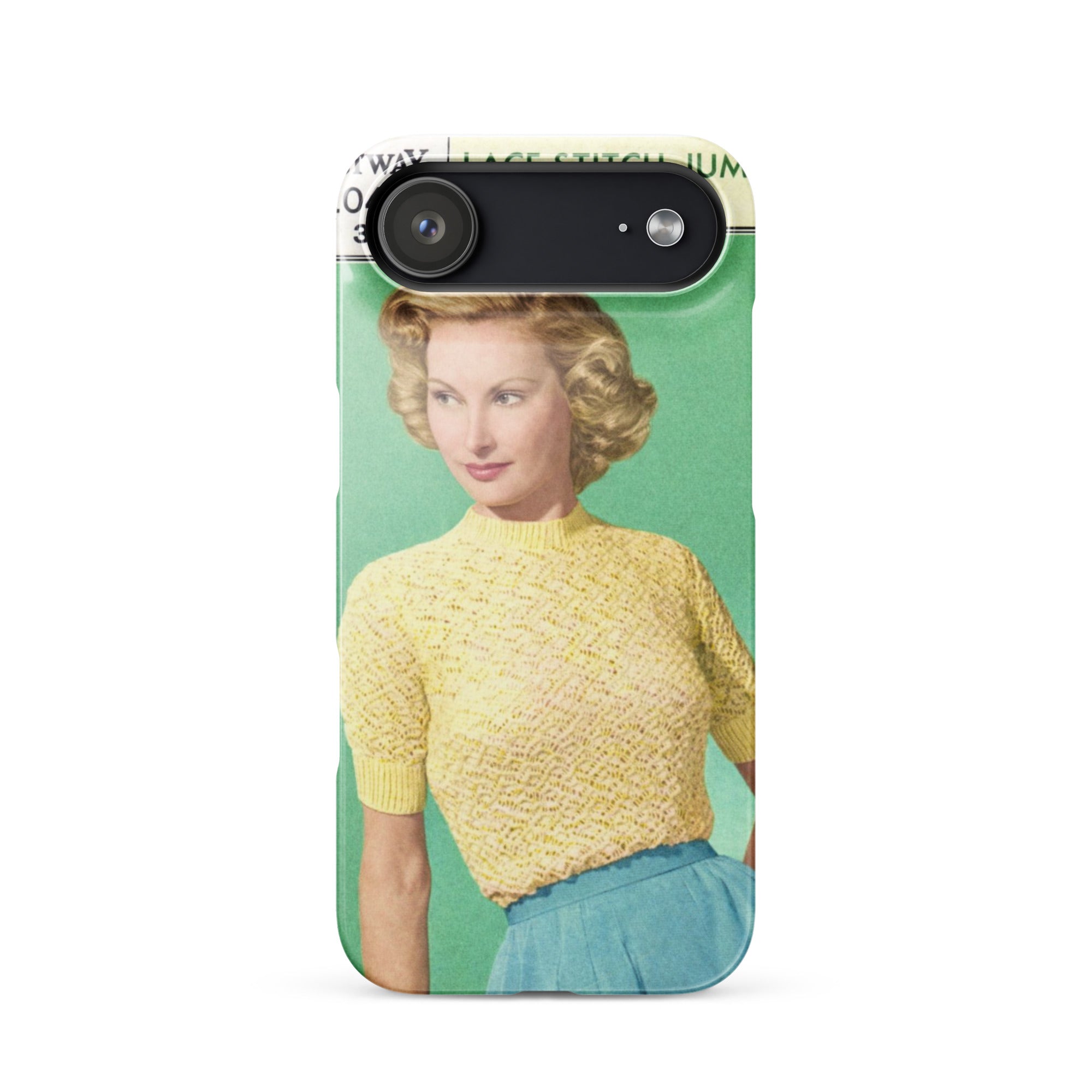 Lace Stitch Jumper iPhone Case - Sitting Pretty Knits