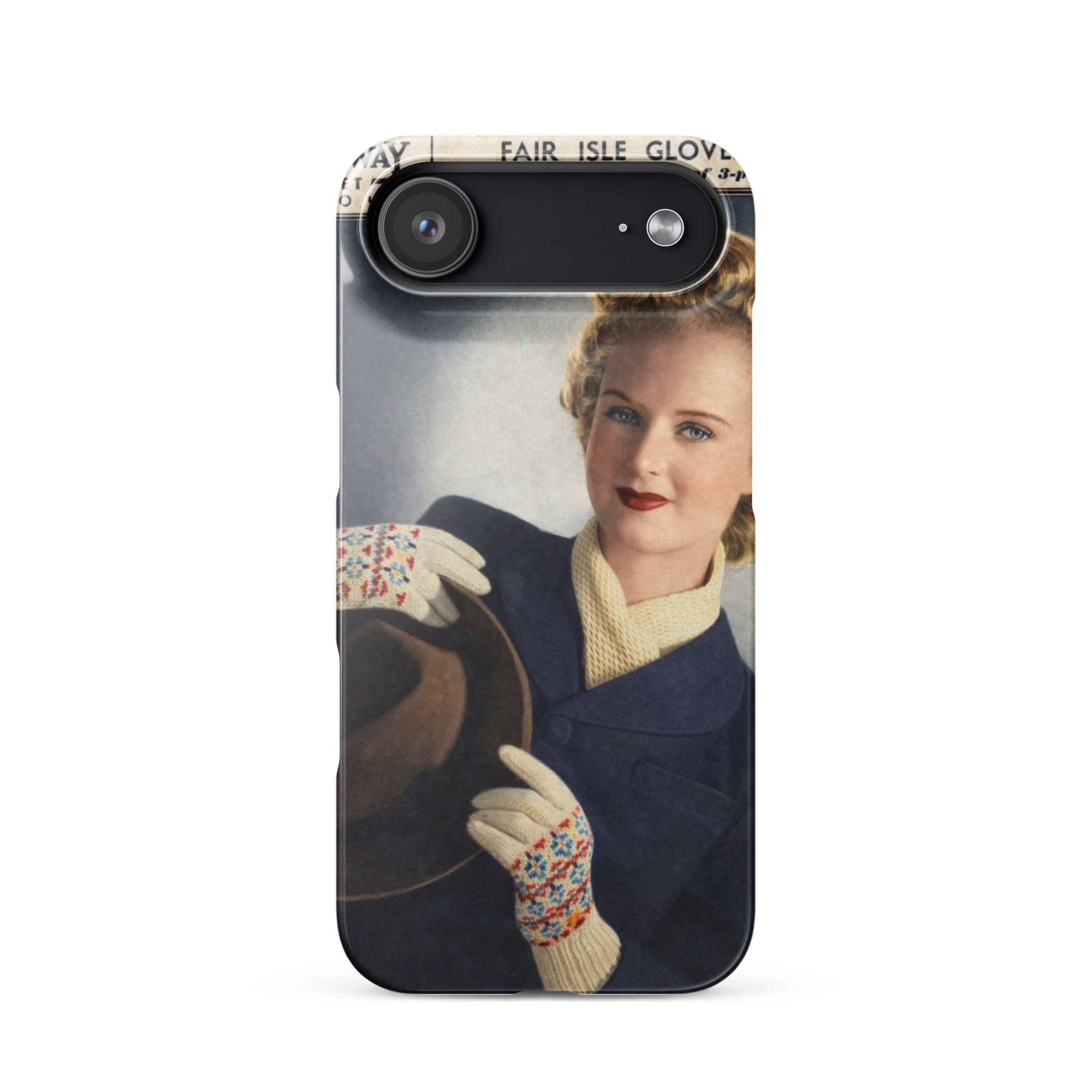 Fair Isle Gloves iPhone Case - Sitting Pretty Knits