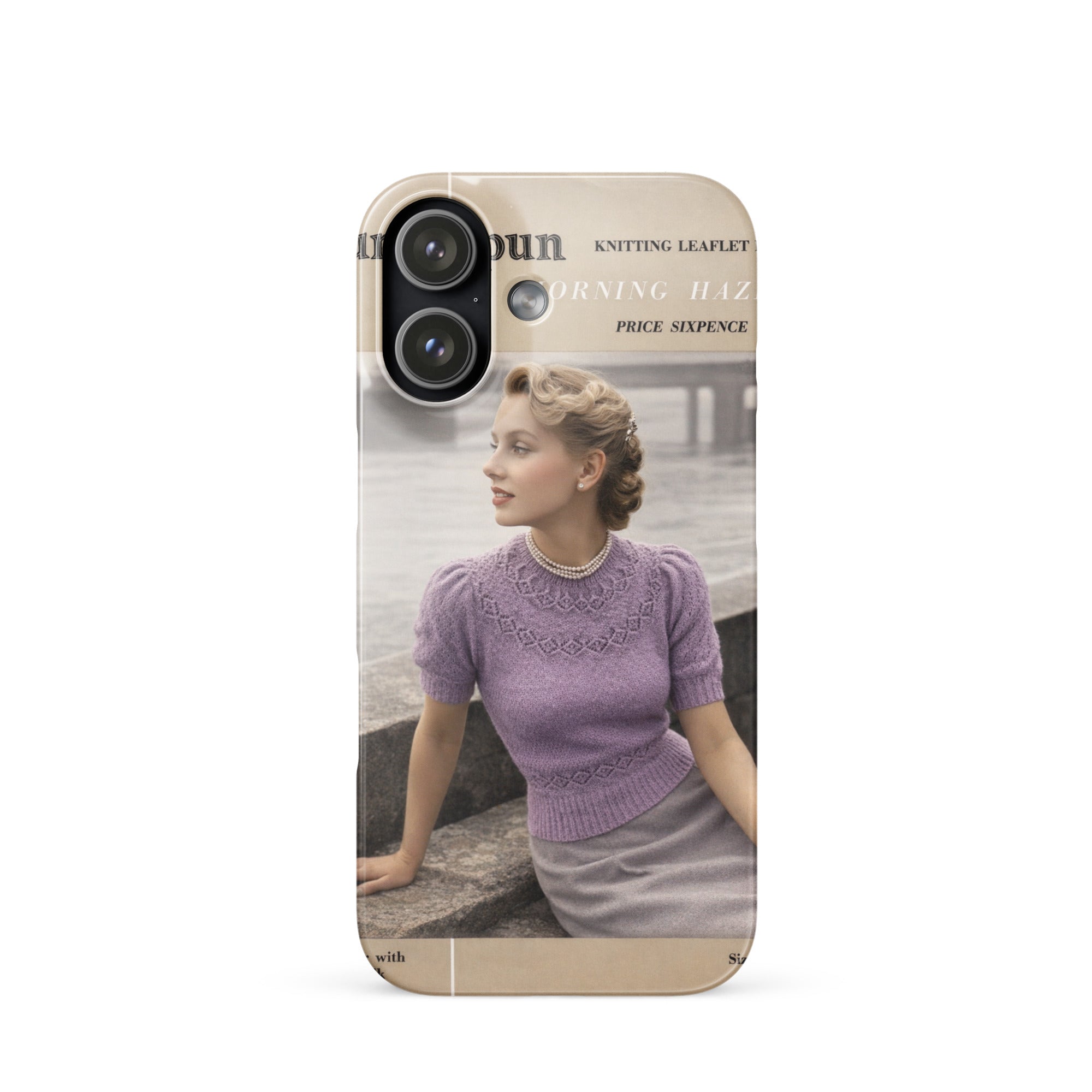 Vintage Munrospun Ranunculus iPhone Case - Sitting Pretty Knits