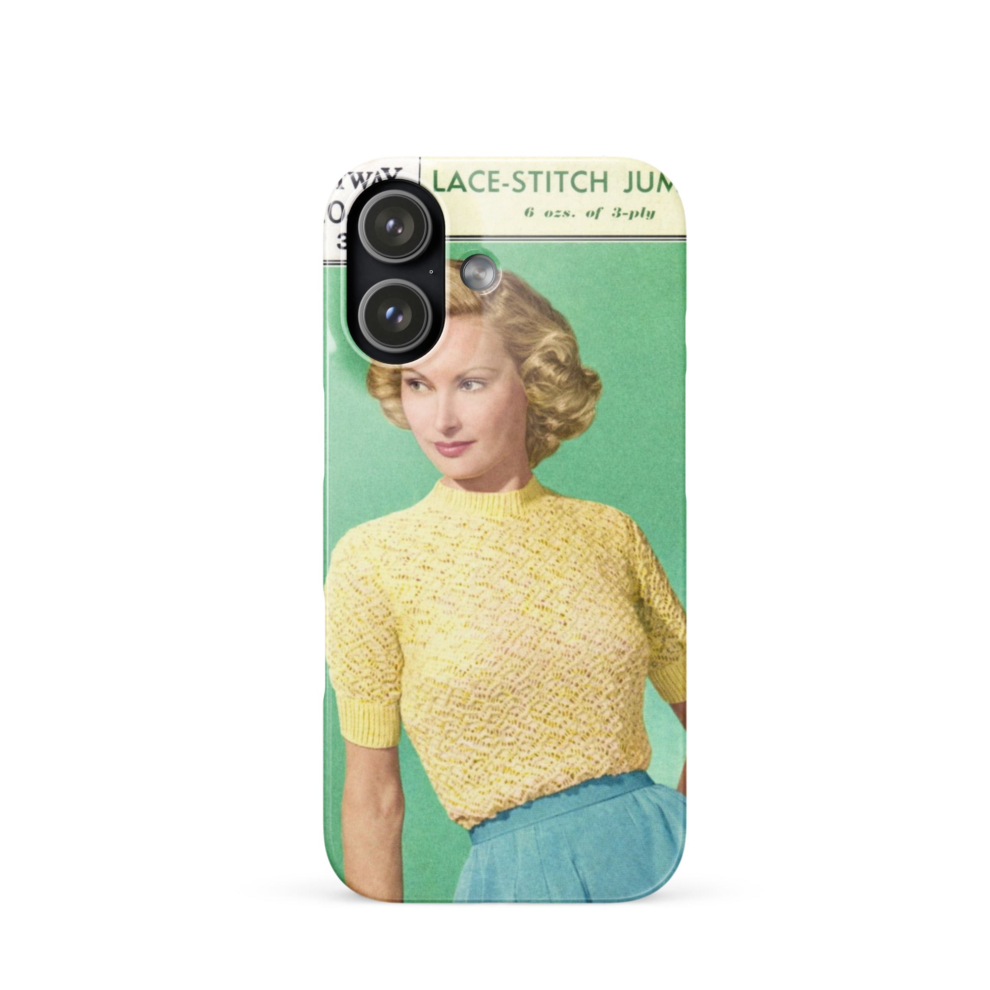 Lace Stitch Jumper iPhone Case - Sitting Pretty Knits