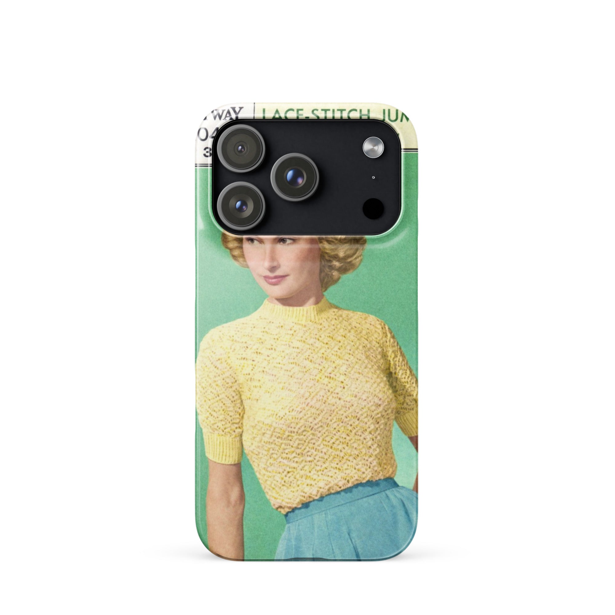 Lace Stitch Jumper iPhone Case - Sitting Pretty Knits