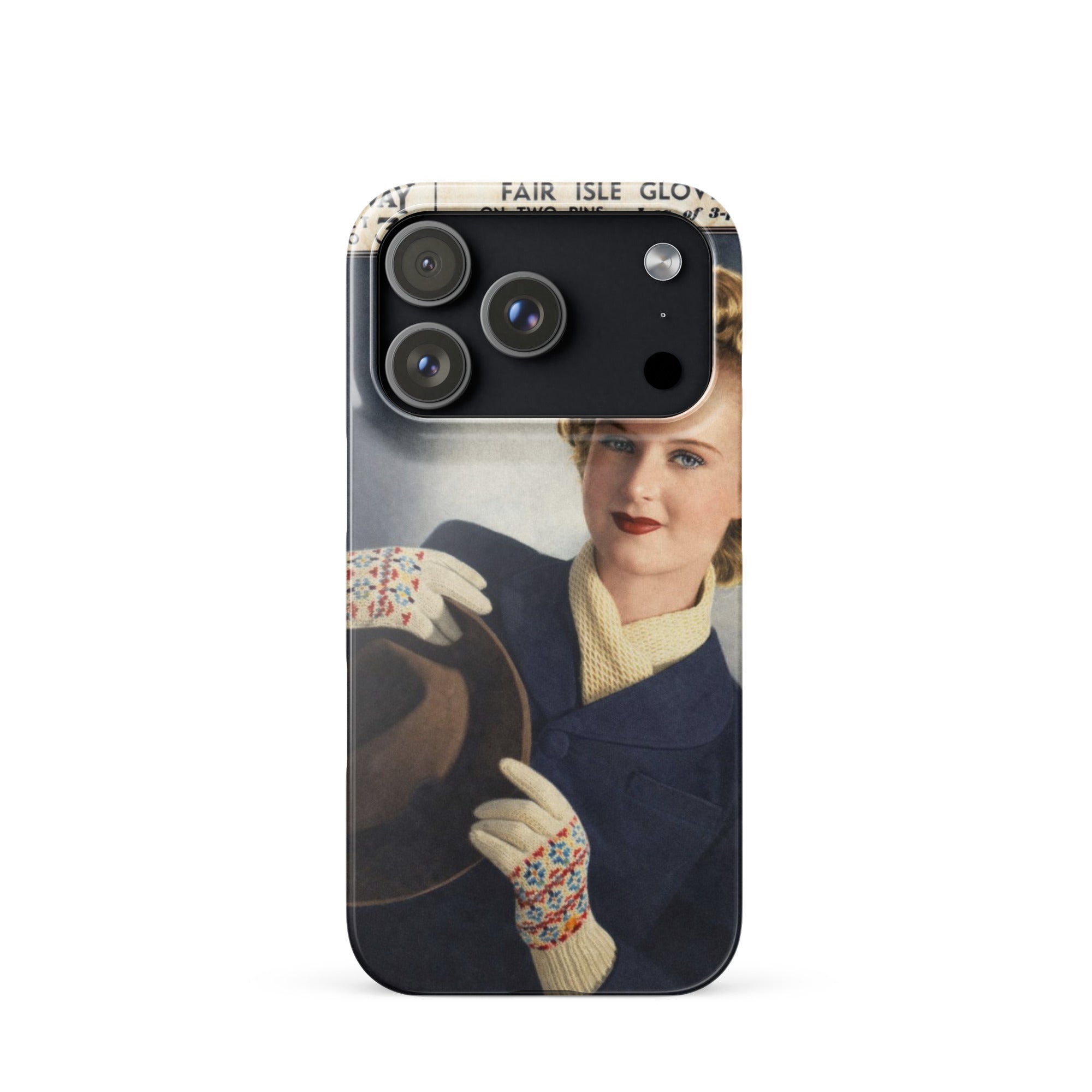 Fair Isle Gloves iPhone Case - Sitting Pretty Knits