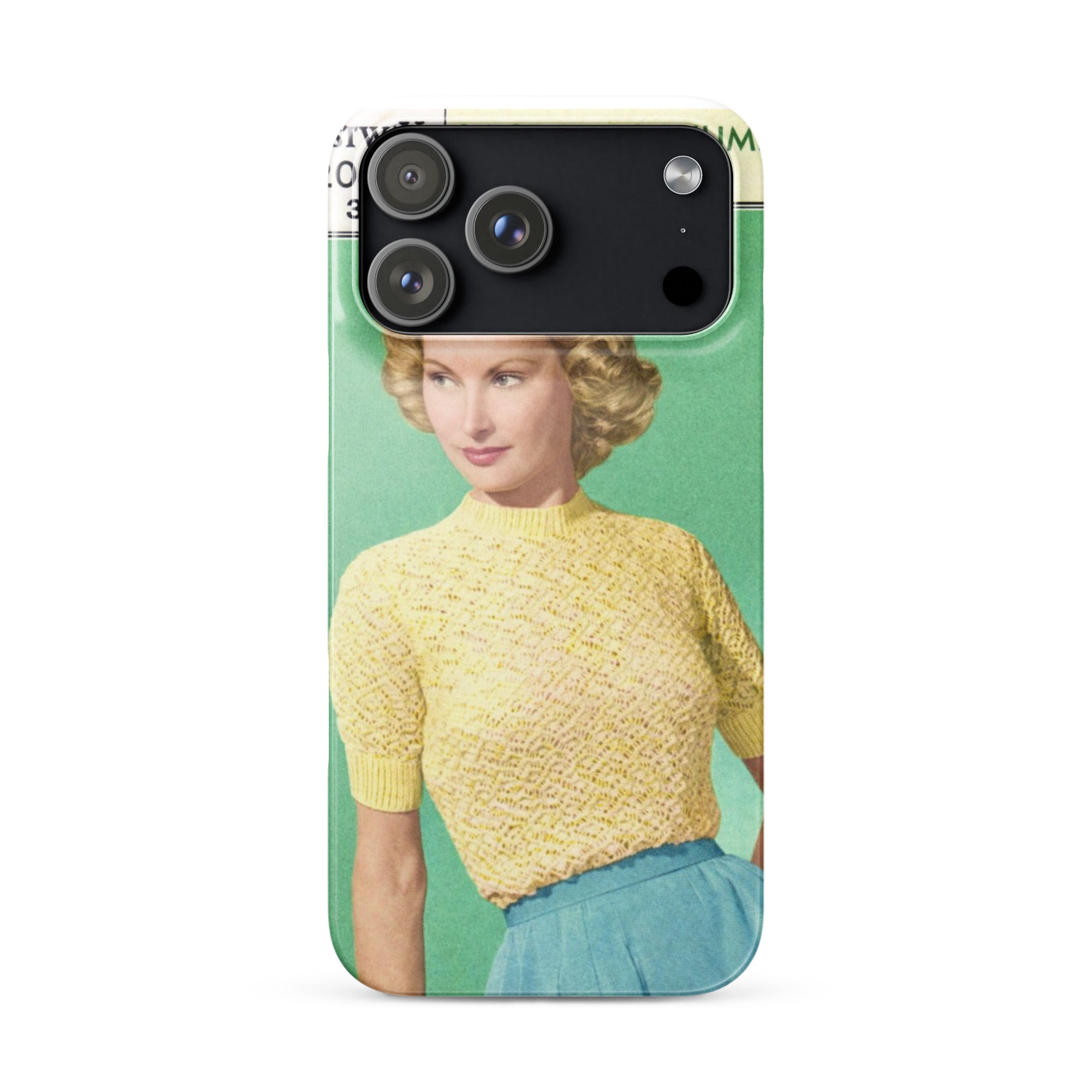 Lace Stitch Jumper iPhone Case - Sitting Pretty Knits