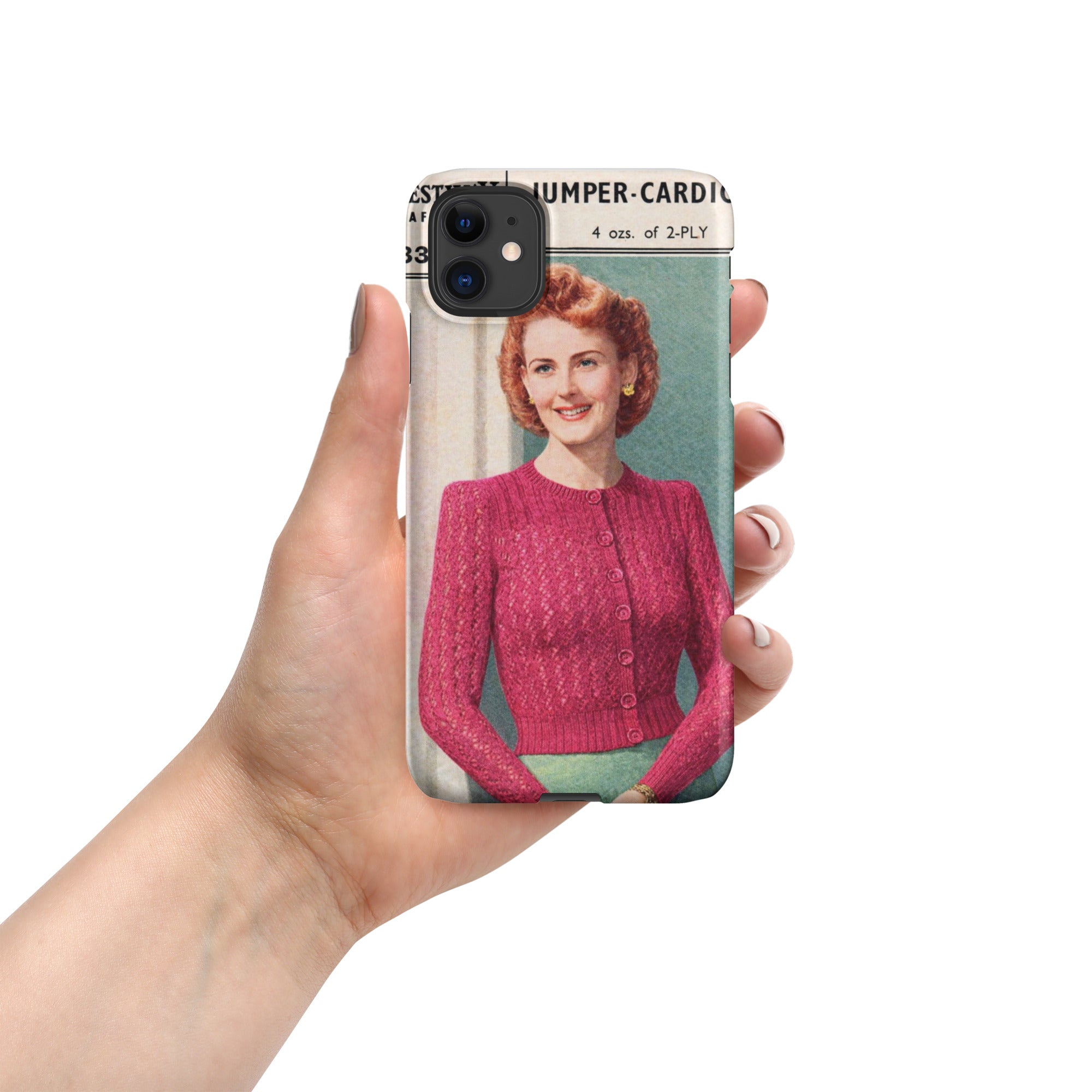 Lacy Cardigan iPhone Case - Sitting Pretty Knits