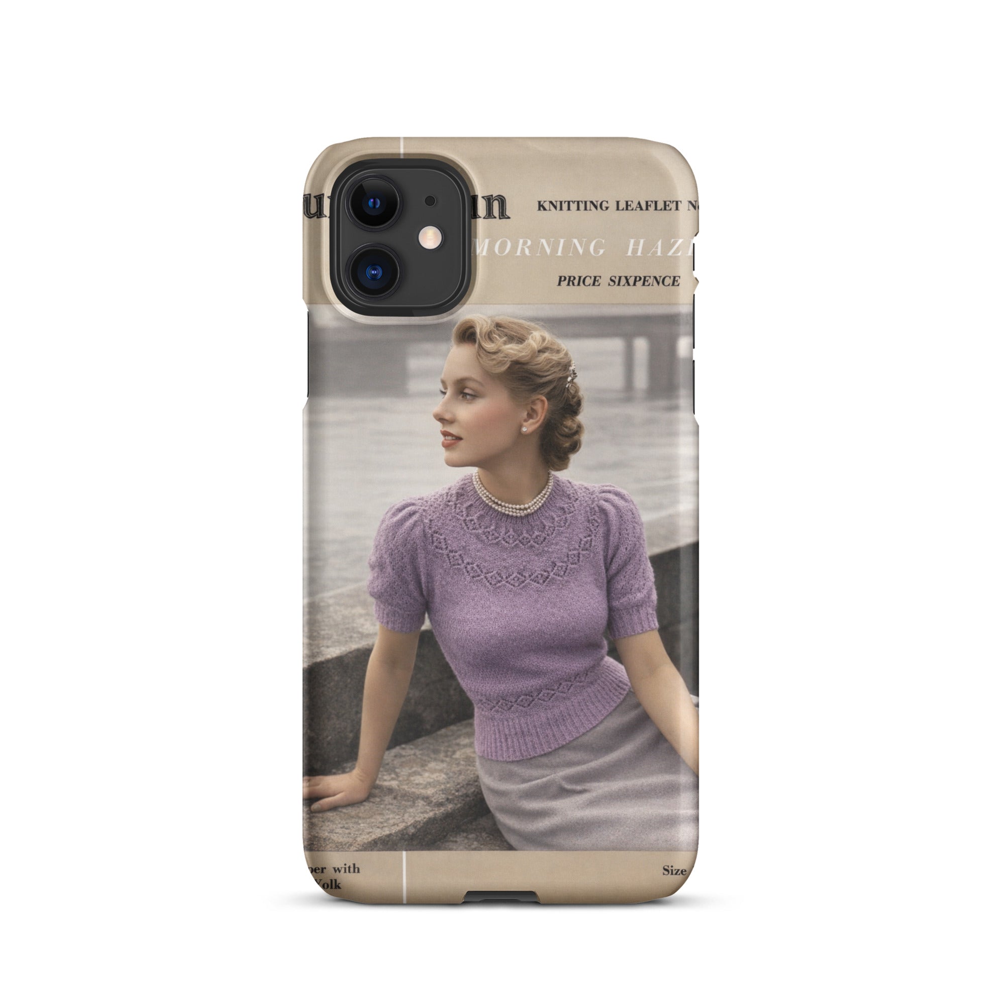 Vintage Munrospun Ranunculus iPhone Case - Sitting Pretty Knits