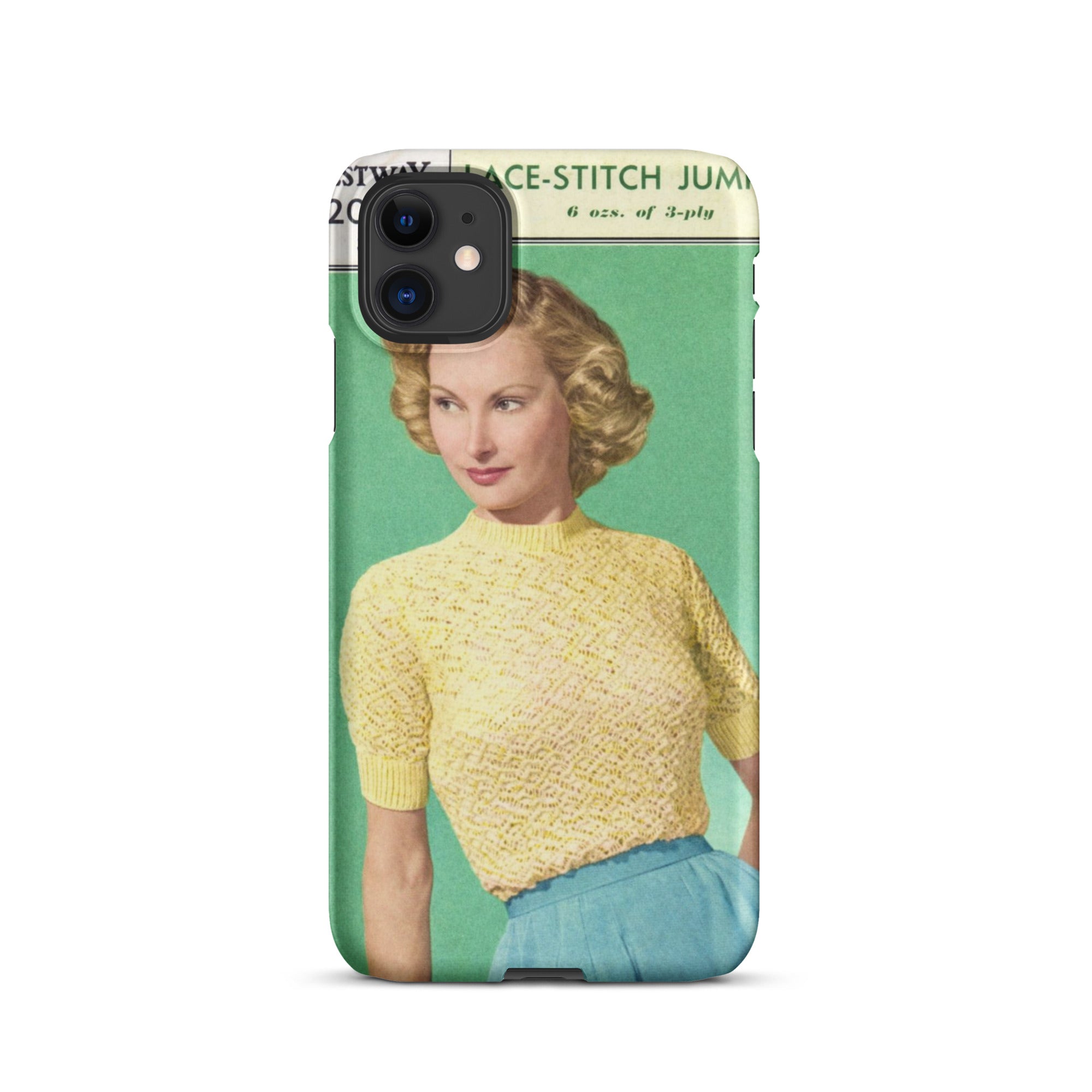 Lace Stitch Jumper iPhone Case - Sitting Pretty Knits