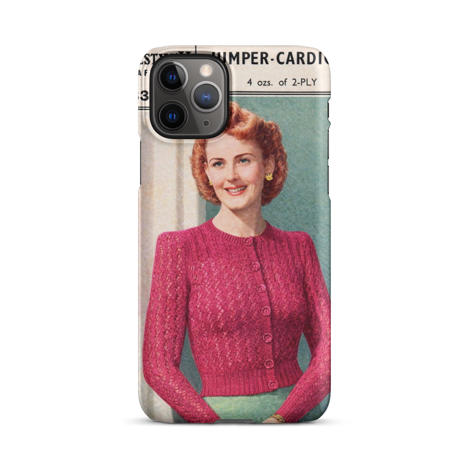 Lacy Cardigan iPhone Case - Sitting Pretty Knits