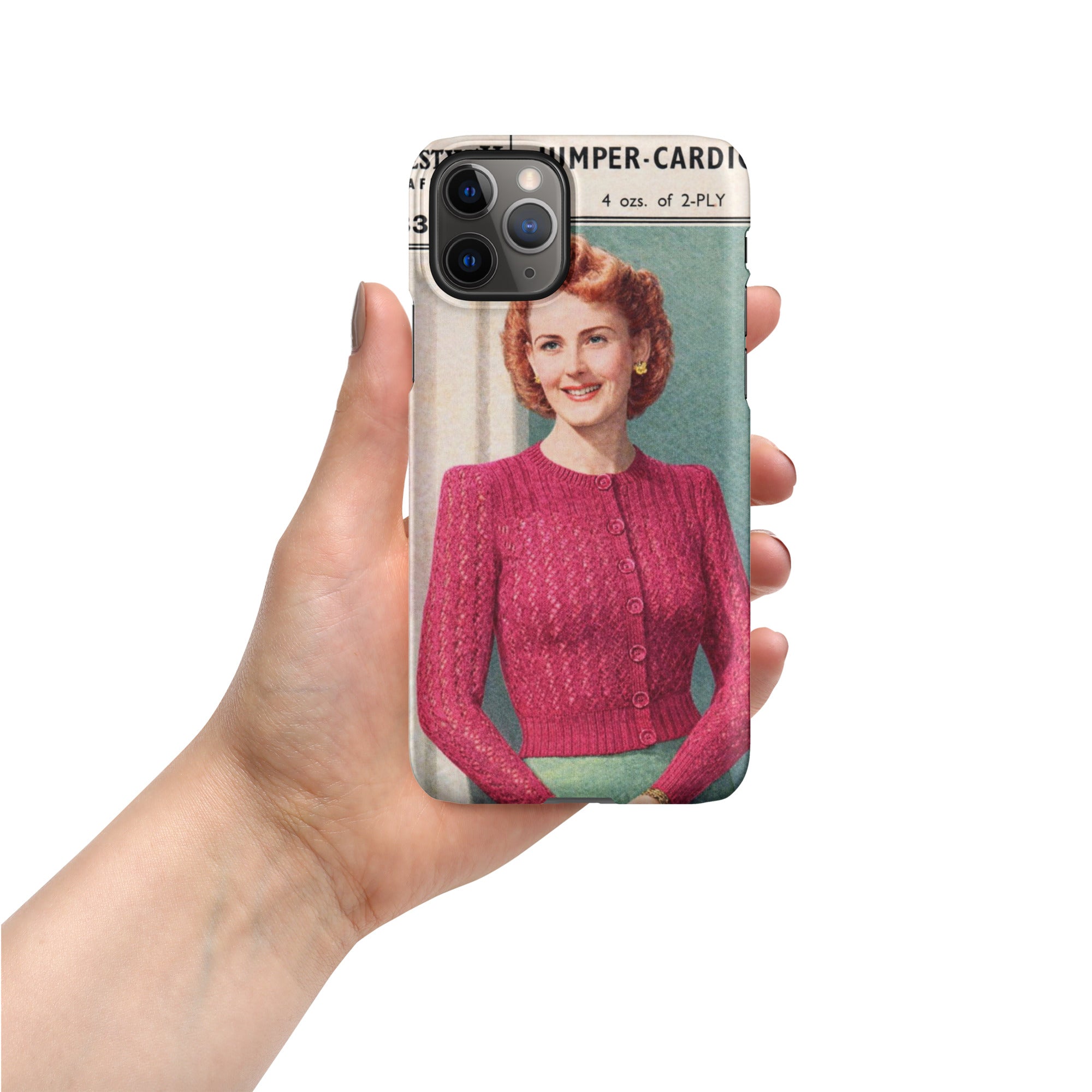 Lacy Cardigan iPhone Case - Sitting Pretty Knits
