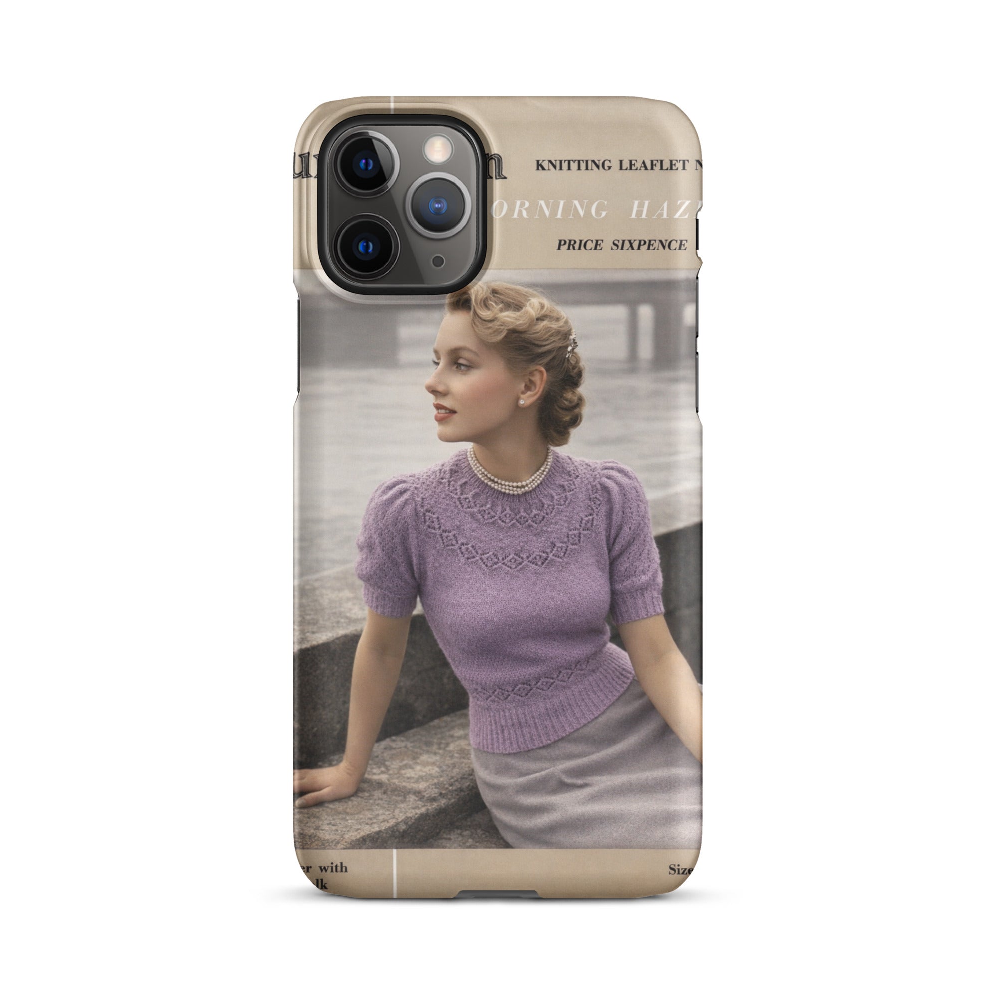 Vintage Munrospun Ranunculus iPhone Case - Sitting Pretty Knits