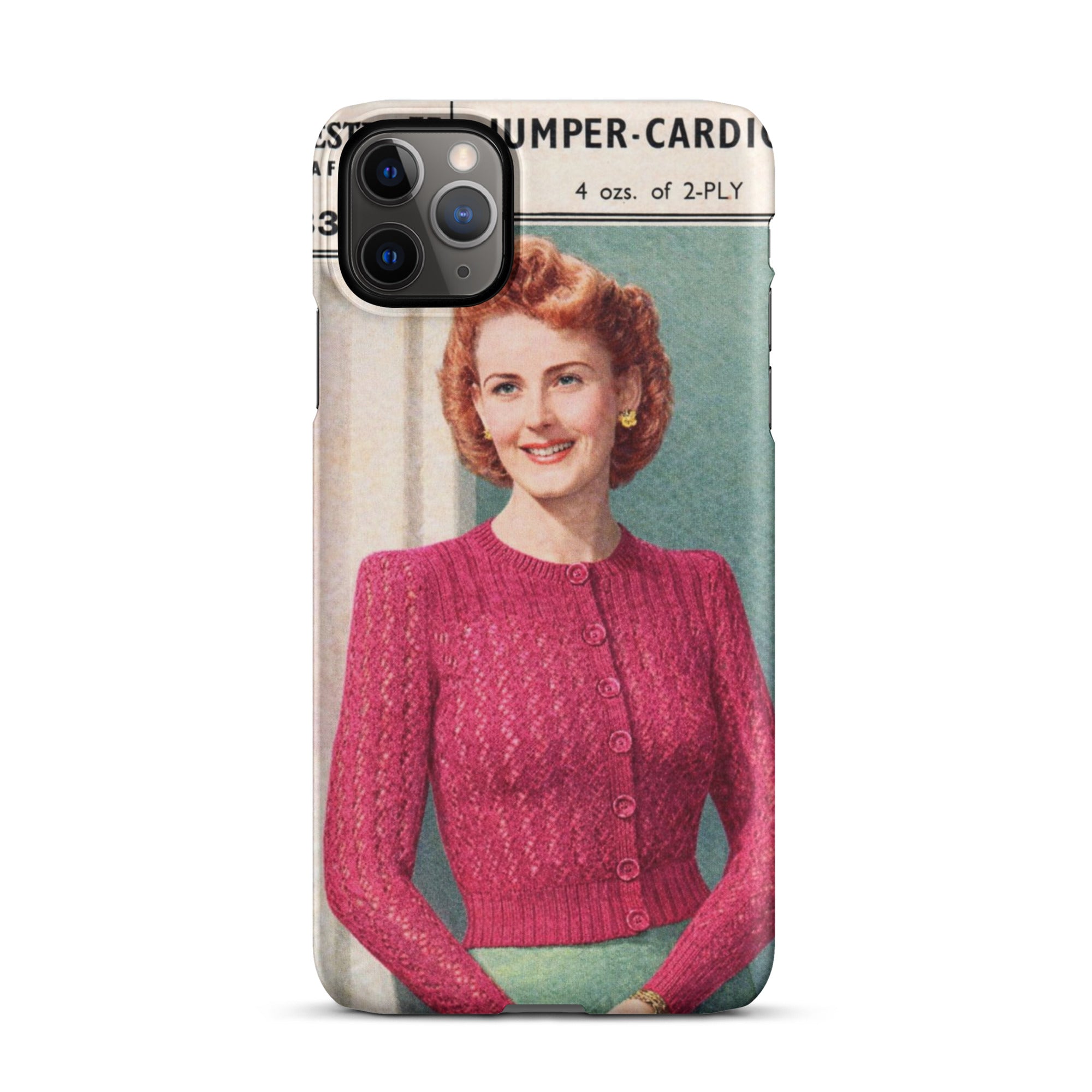 Lacy Cardigan iPhone Case - Sitting Pretty Knits