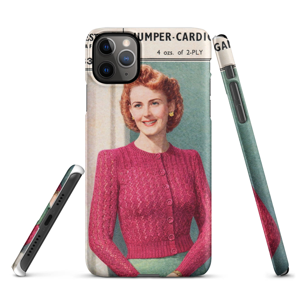Lacy Cardigan iPhone Case - Sitting Pretty Knits