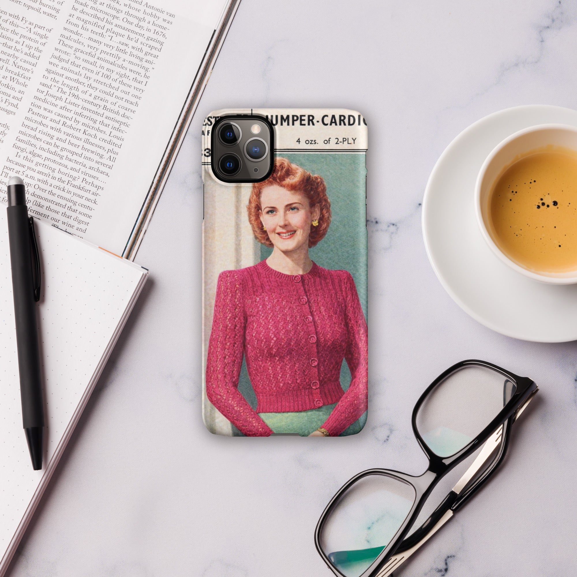 Lacy Cardigan iPhone Case - Sitting Pretty Knits