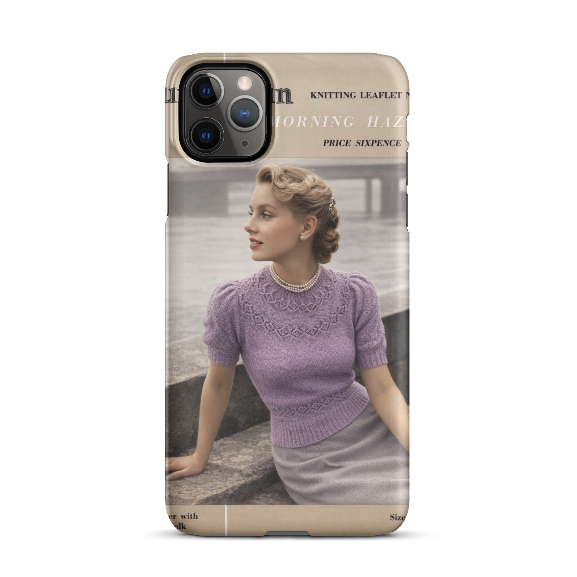Vintage Munrospun Ranunculus iPhone Case - Sitting Pretty Knits