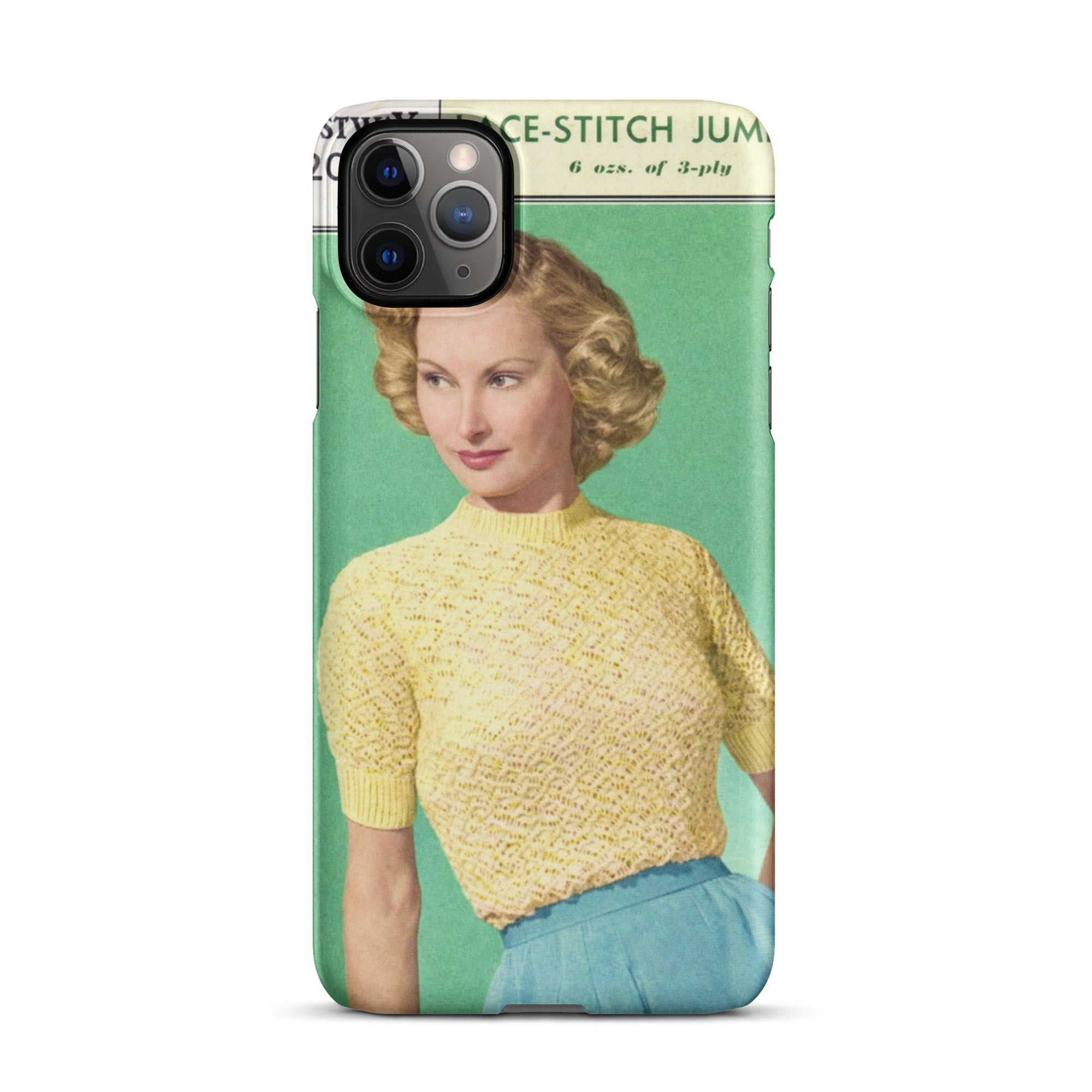 Lace Stitch Jumper iPhone Case - Sitting Pretty Knits