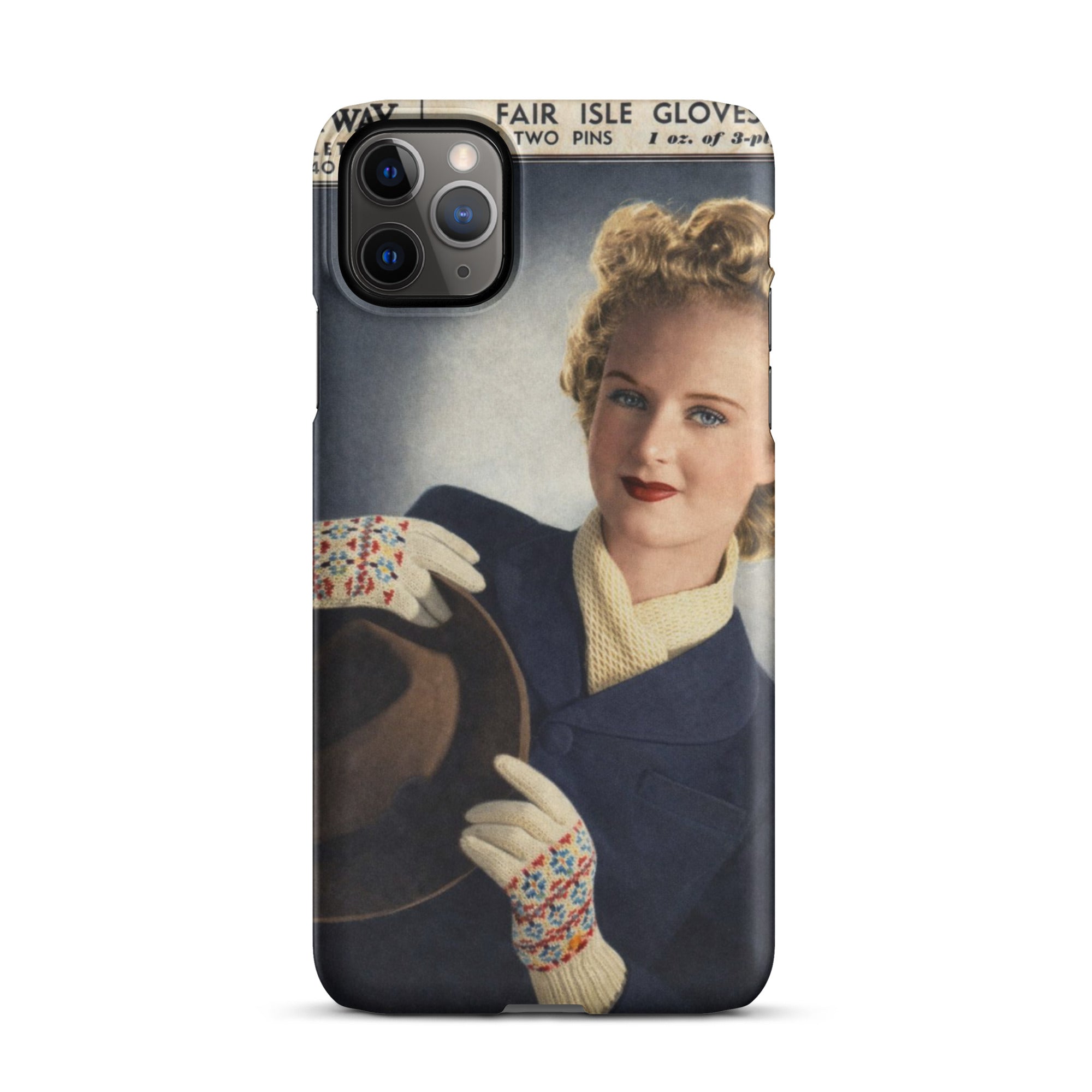 Fair Isle Gloves iPhone Case - Sitting Pretty Knits