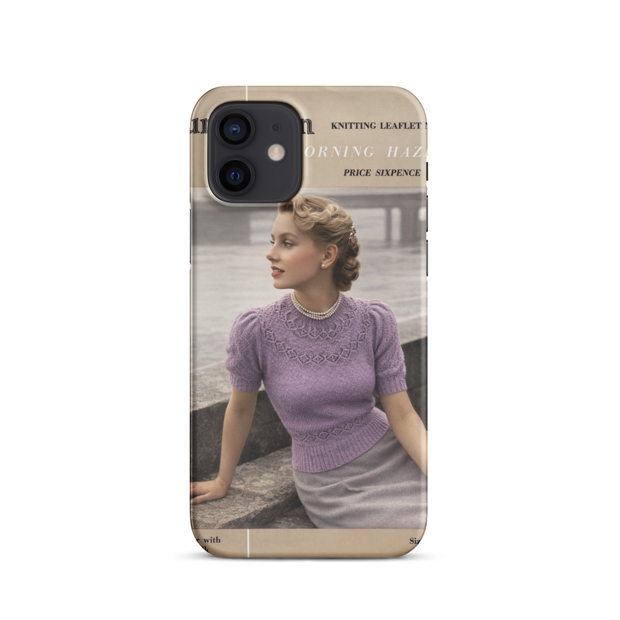 Vintage Munrospun Ranunculus iPhone Case - Sitting Pretty Knits