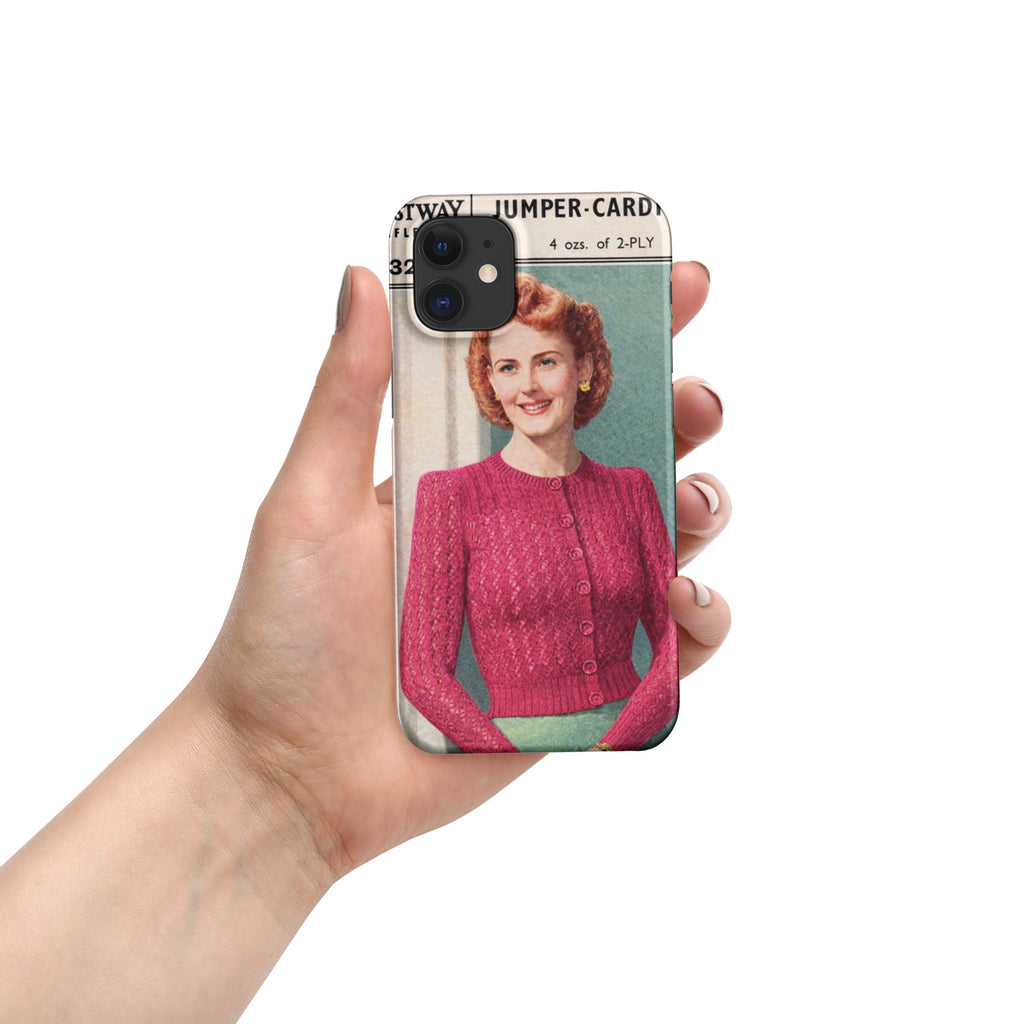 Lacy Cardigan iPhone Case - Sitting Pretty Knits