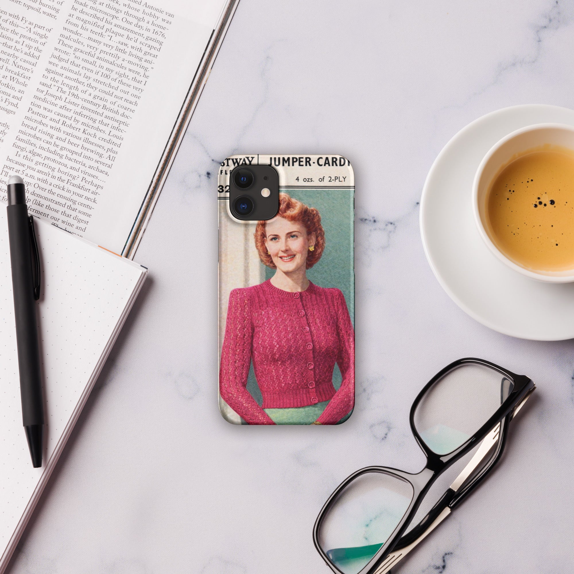 Lacy Cardigan iPhone Case - Sitting Pretty Knits