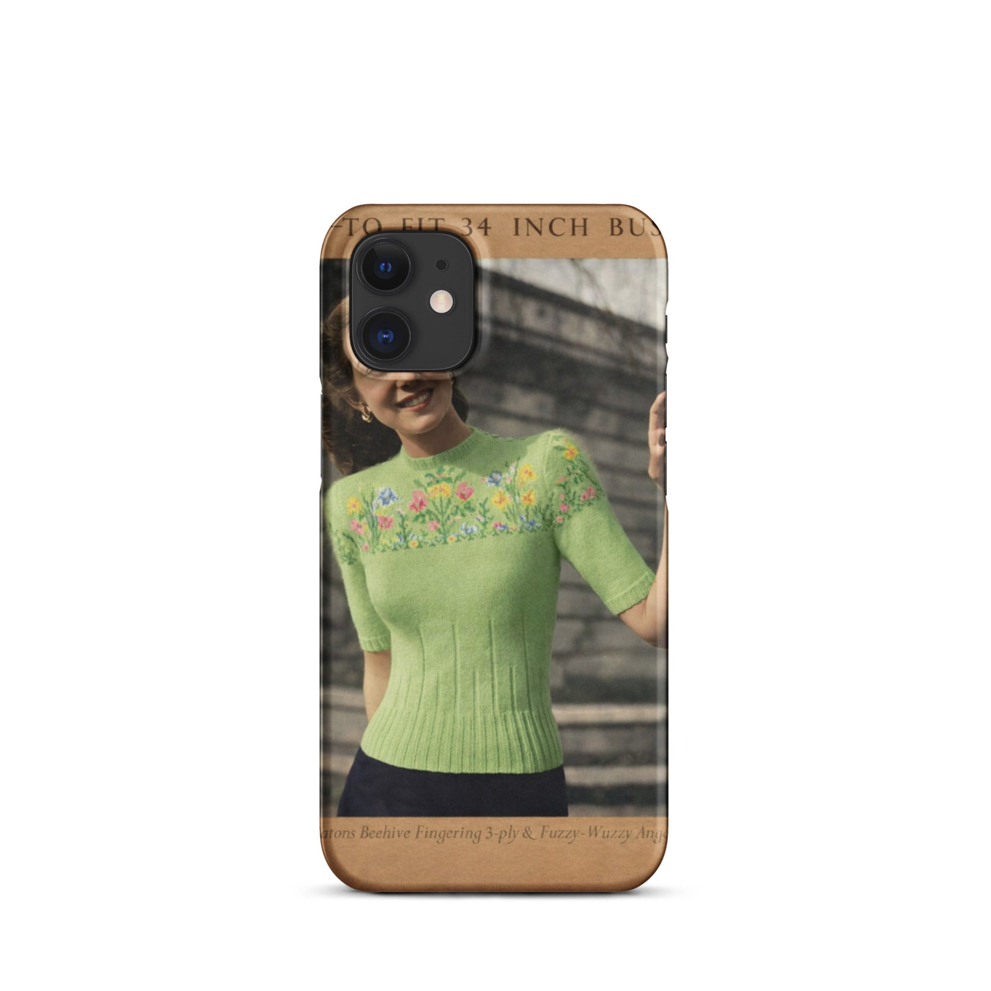 Easter Flower Fair Isle Sweater iPhone Case - Sitting Pretty Knits