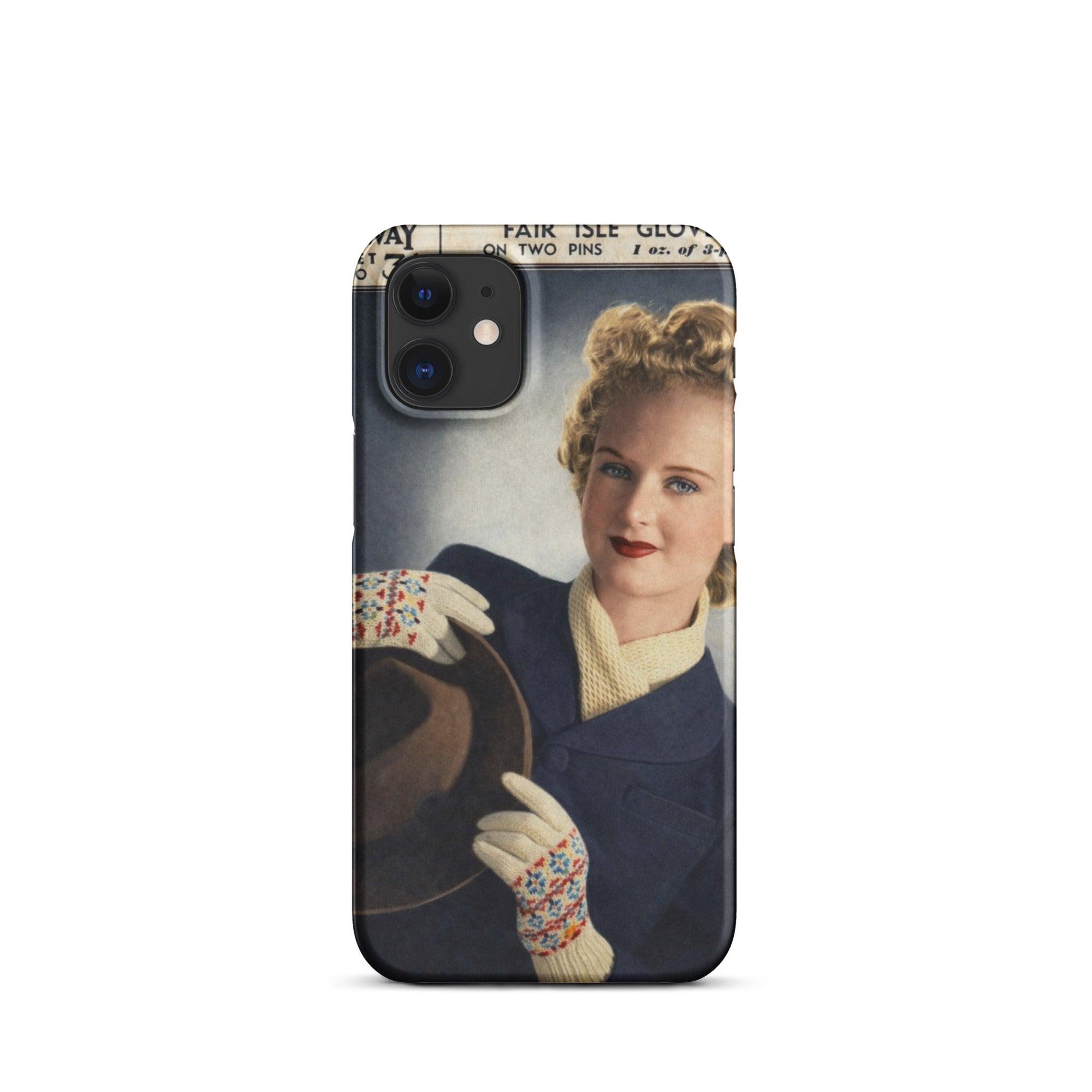 Fair Isle Gloves iPhone Case - Sitting Pretty Knits