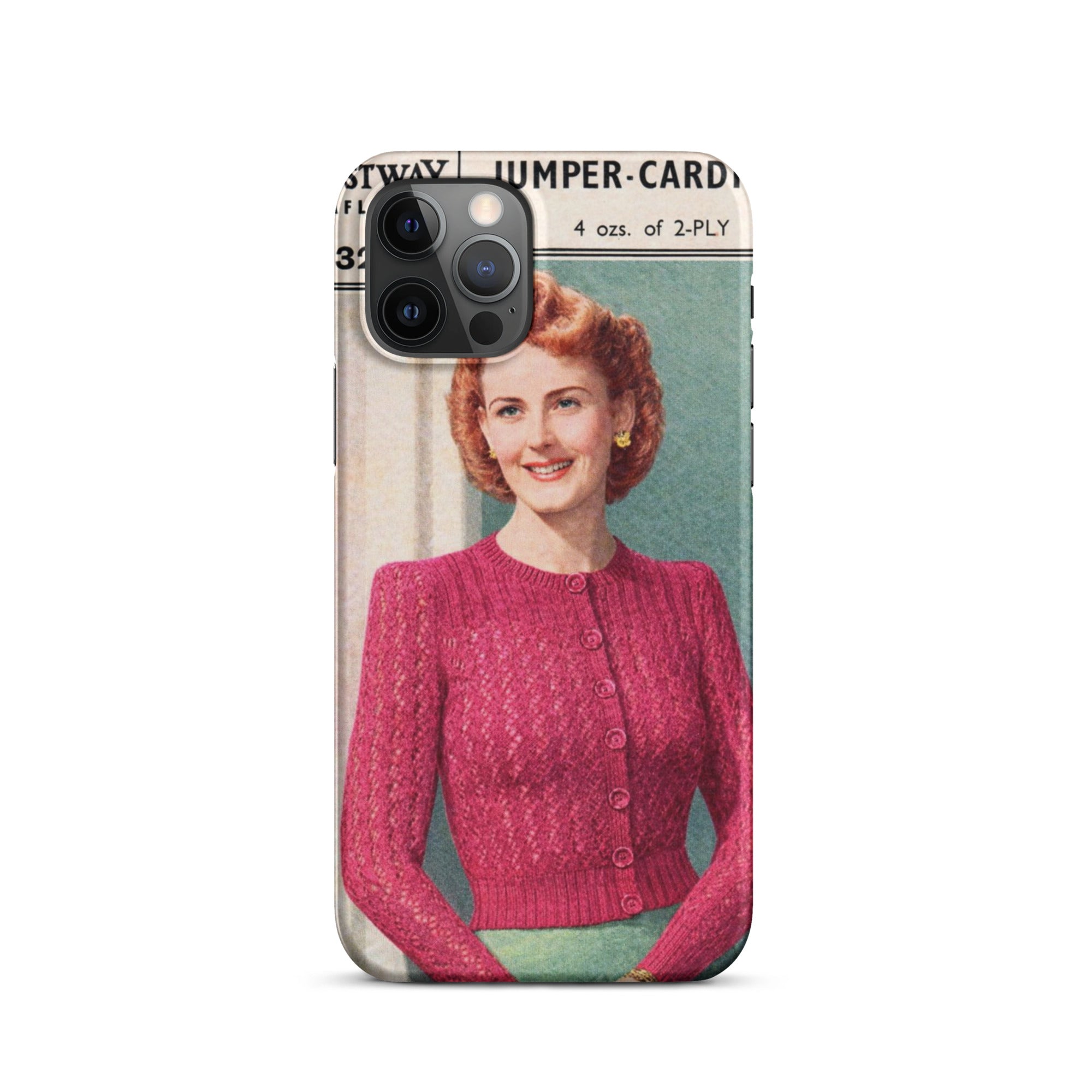 Lacy Cardigan iPhone Case - Sitting Pretty Knits