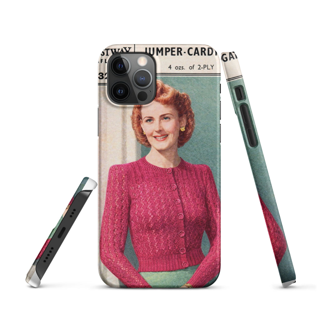 Lacy Cardigan iPhone Case - Sitting Pretty Knits