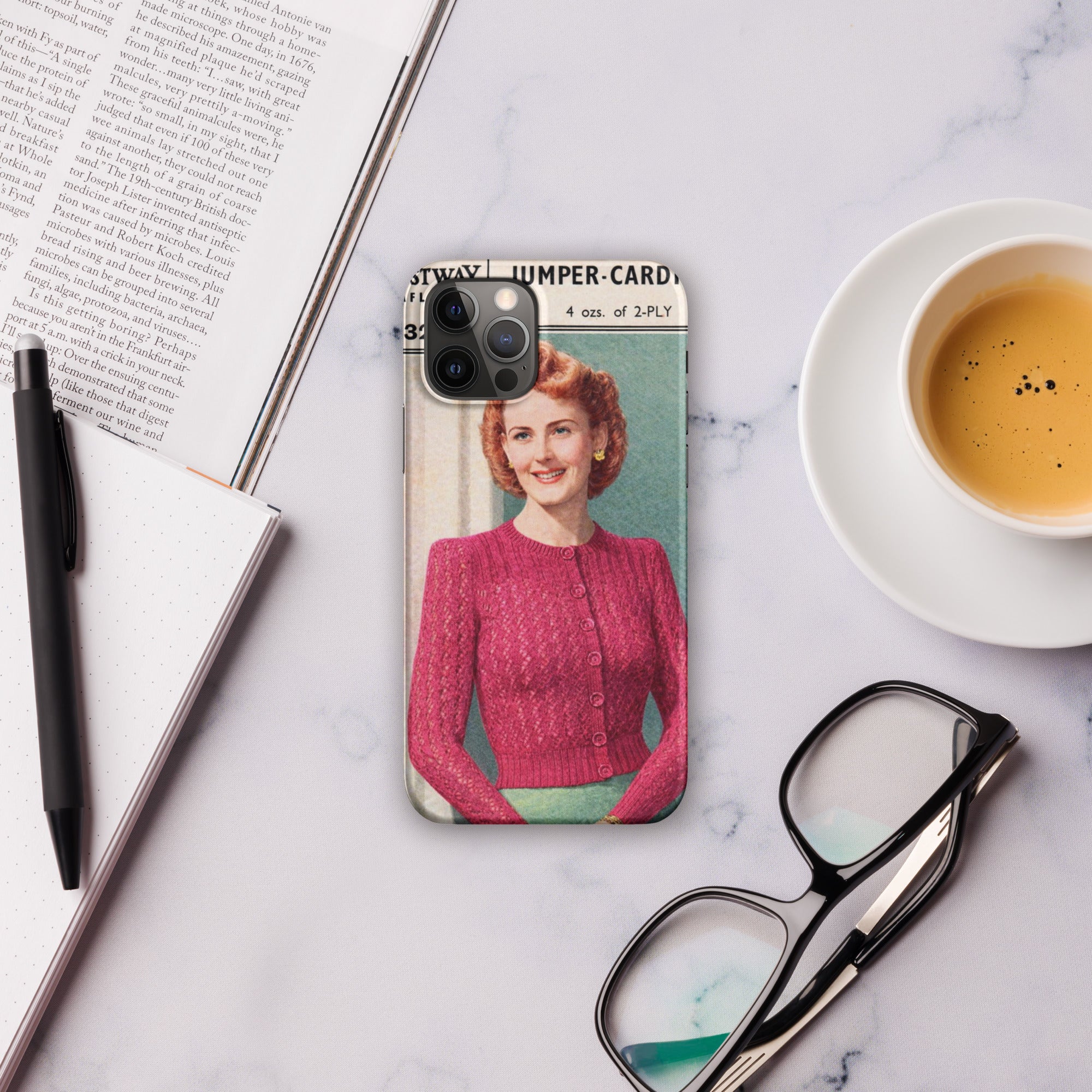Lacy Cardigan iPhone Case - Sitting Pretty Knits