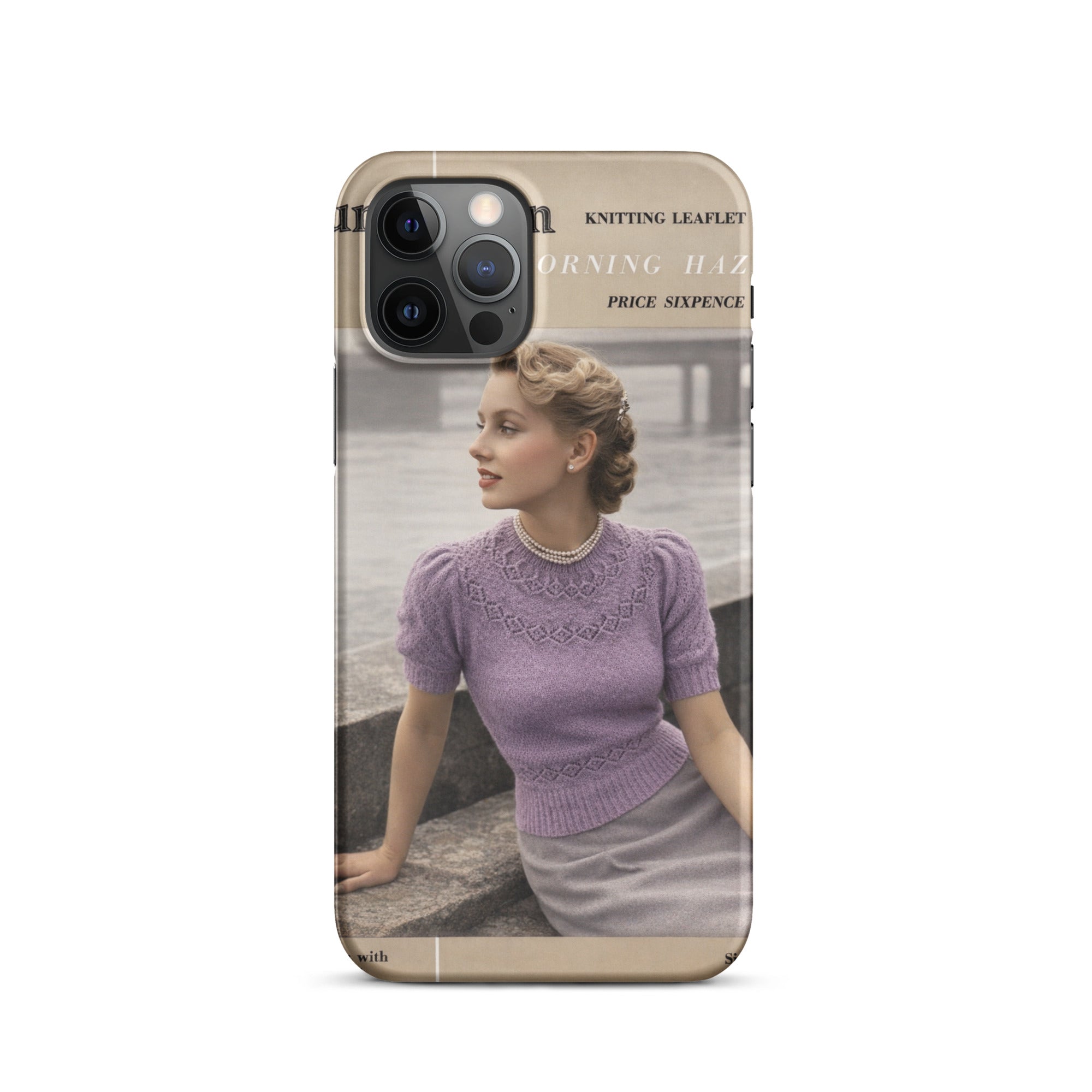 Vintage Munrospun Ranunculus iPhone Case - Sitting Pretty Knits