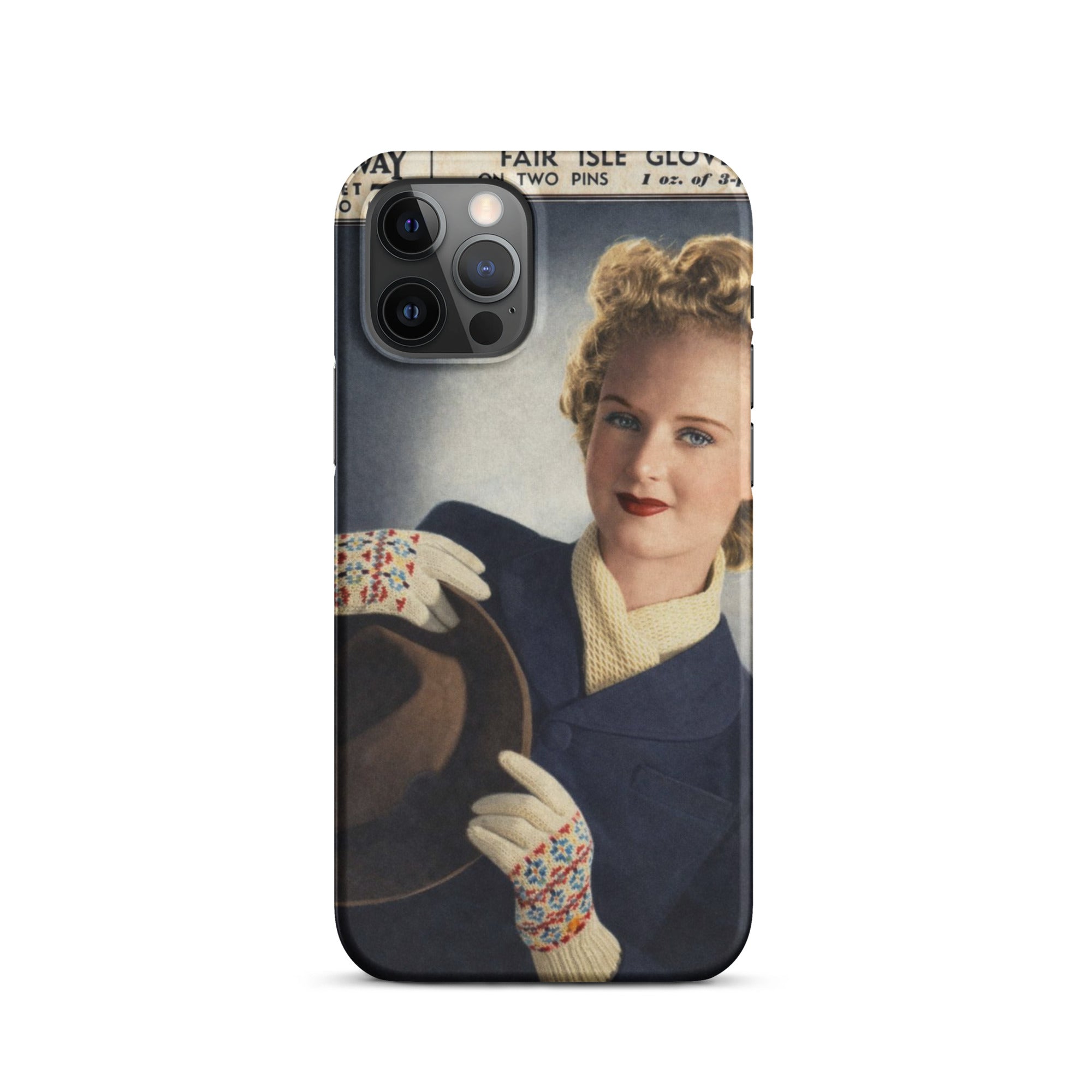 Fair Isle Gloves iPhone Case - Sitting Pretty Knits