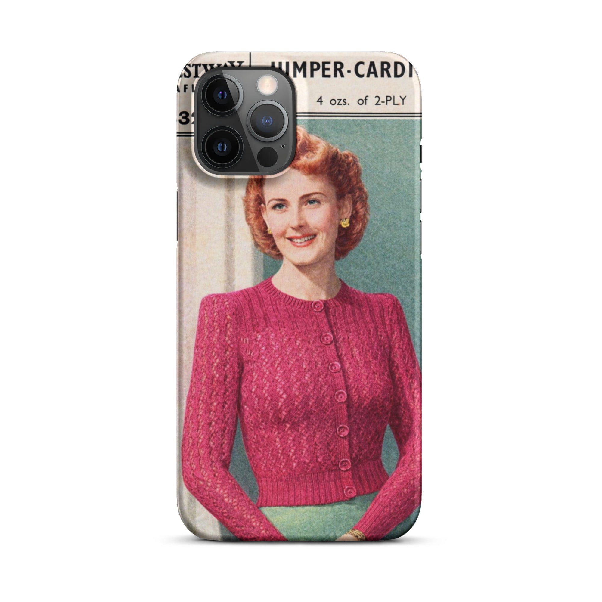 Lacy Cardigan iPhone Case - Sitting Pretty Knits