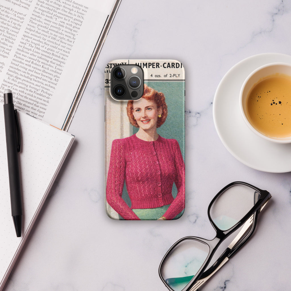 Lacy Cardigan iPhone Case - Sitting Pretty Knits