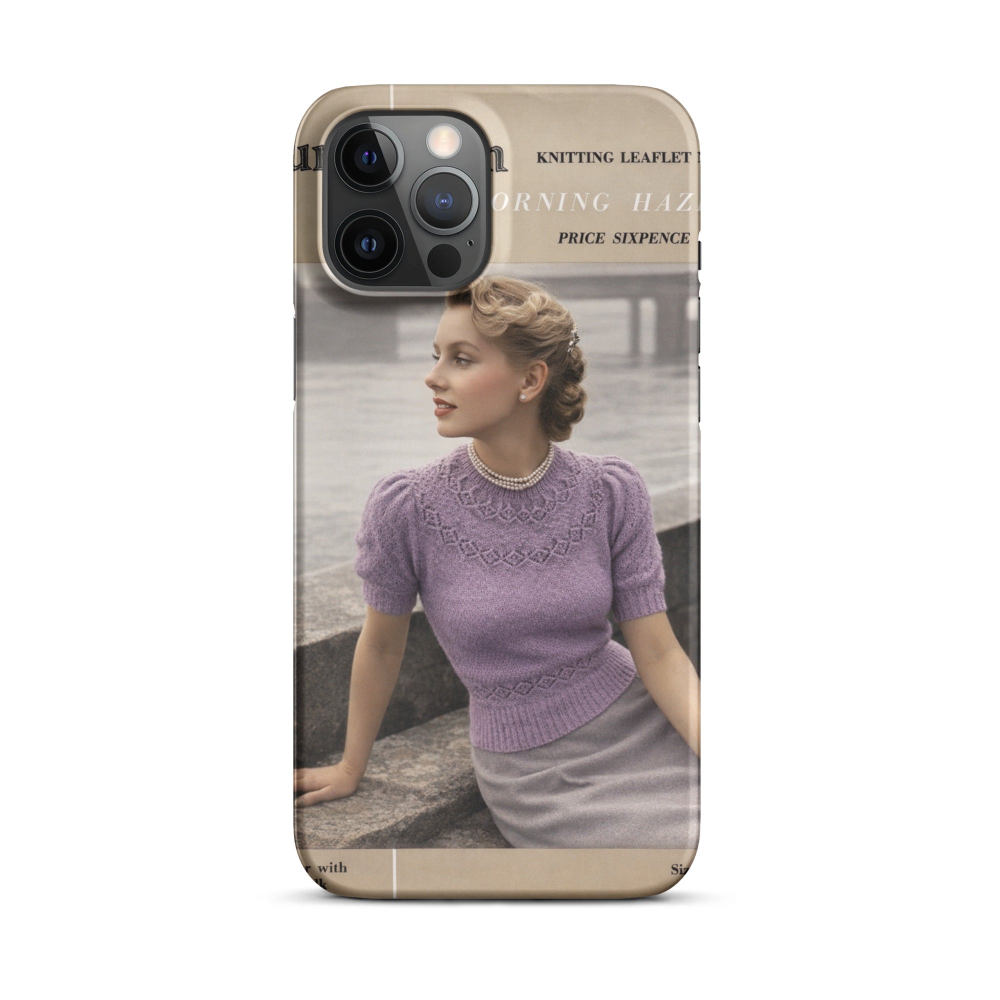 Vintage Munrospun Ranunculus iPhone Case - Sitting Pretty Knits