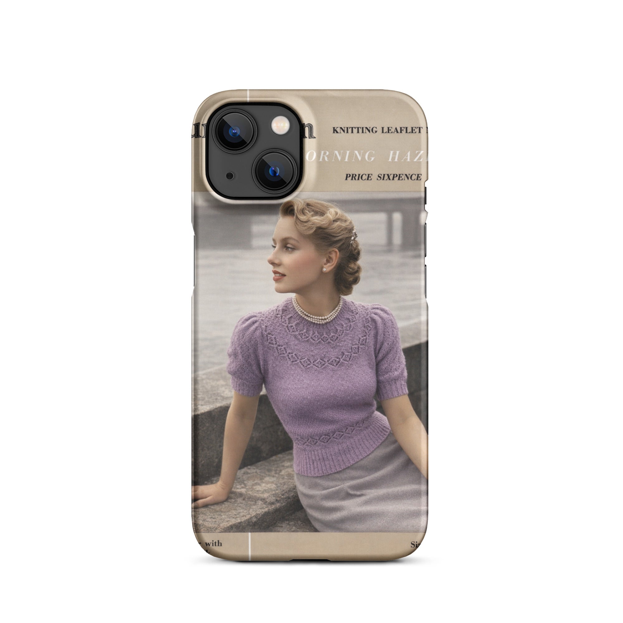 Vintage Munrospun Ranunculus iPhone Case - Sitting Pretty Knits