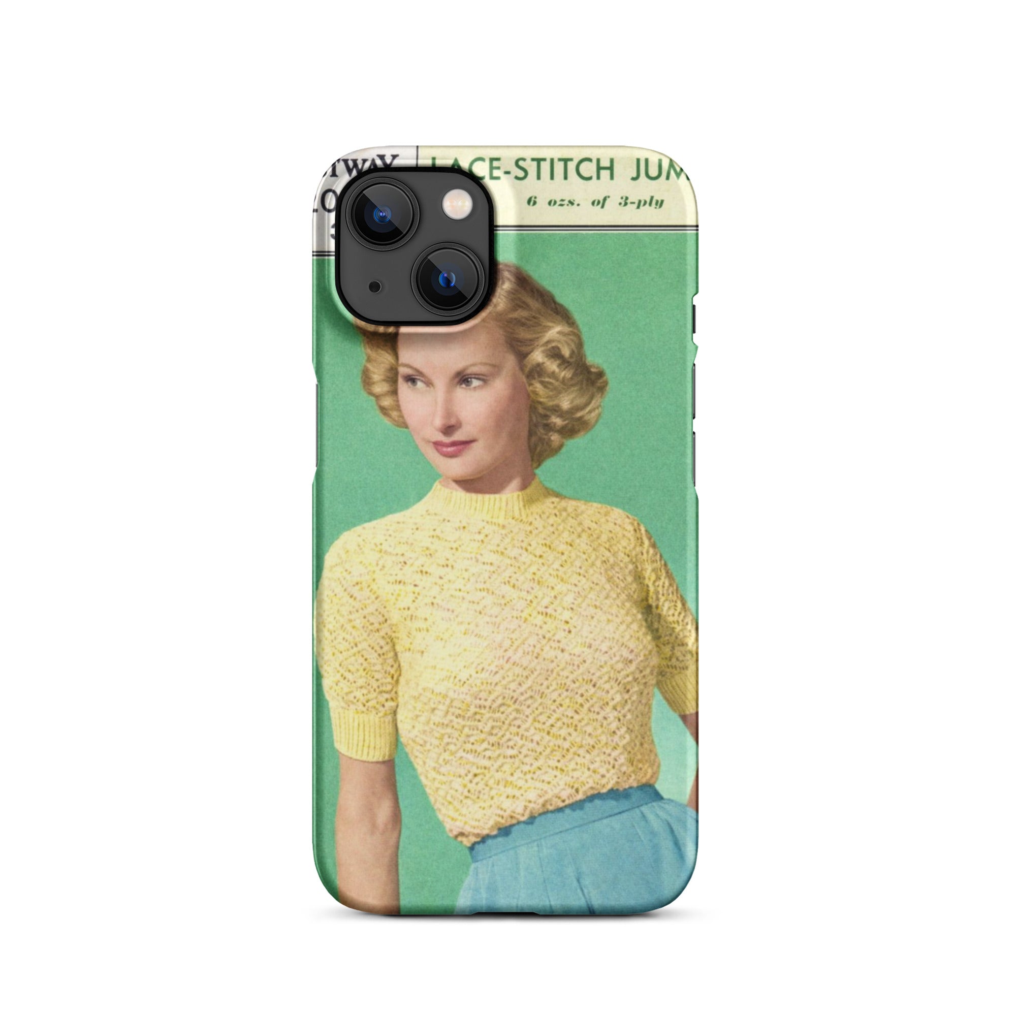 Lace Stitch Jumper iPhone Case - Sitting Pretty Knits