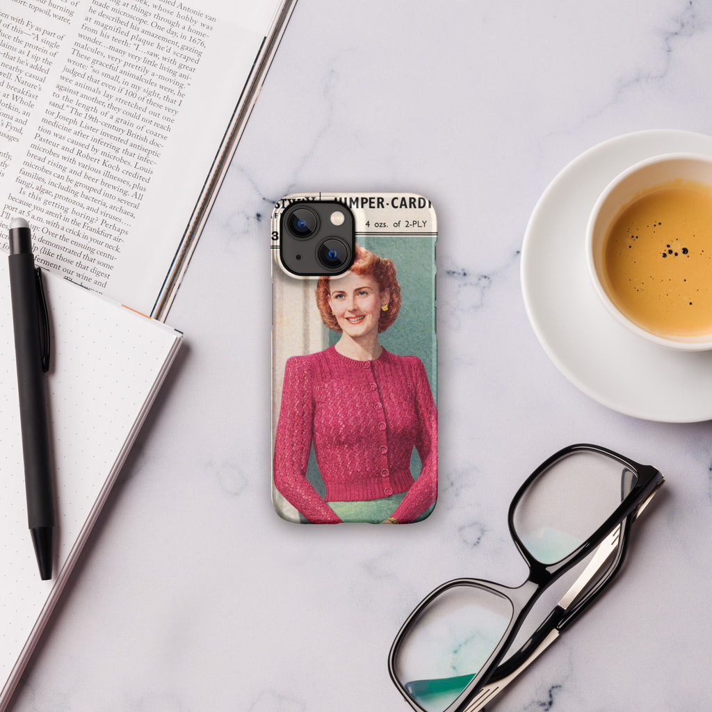 Lacy Cardigan iPhone Case - Sitting Pretty Knits
