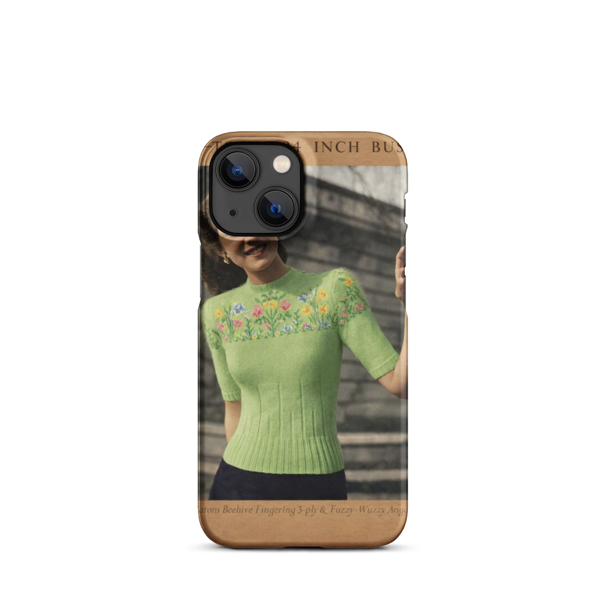 Easter Flower Fair Isle Sweater iPhone Case - Sitting Pretty Knits