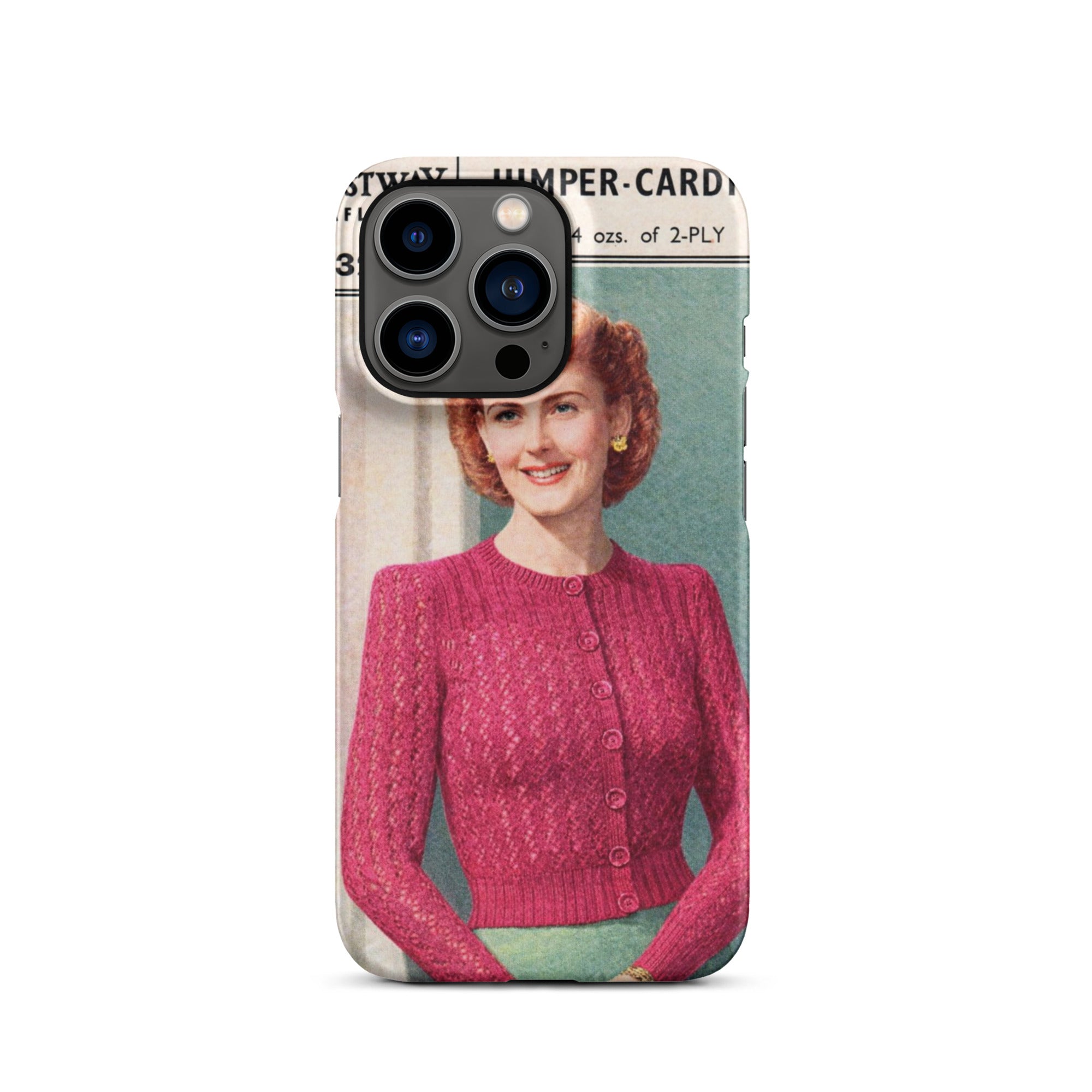 Lacy Cardigan iPhone Case - Sitting Pretty Knits