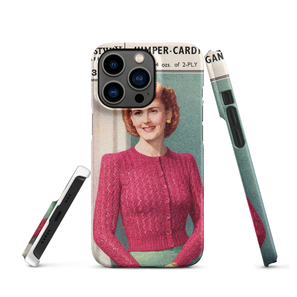 Lacy Cardigan iPhone Case - Sitting Pretty Knits