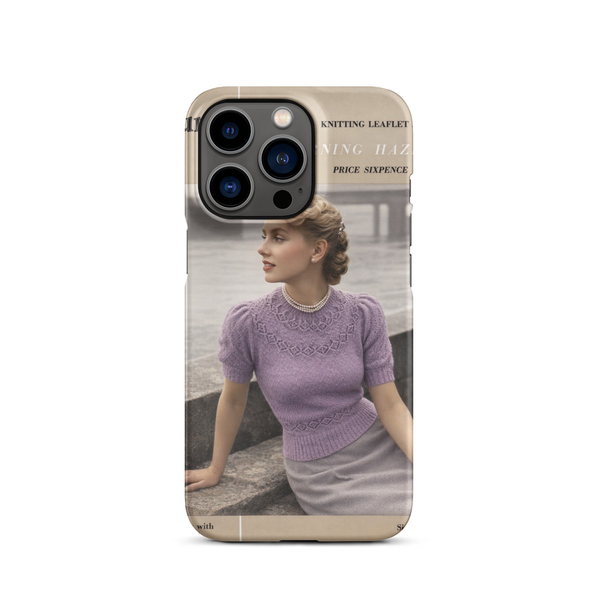 Vintage Munrospun Ranunculus iPhone Case - Sitting Pretty Knits