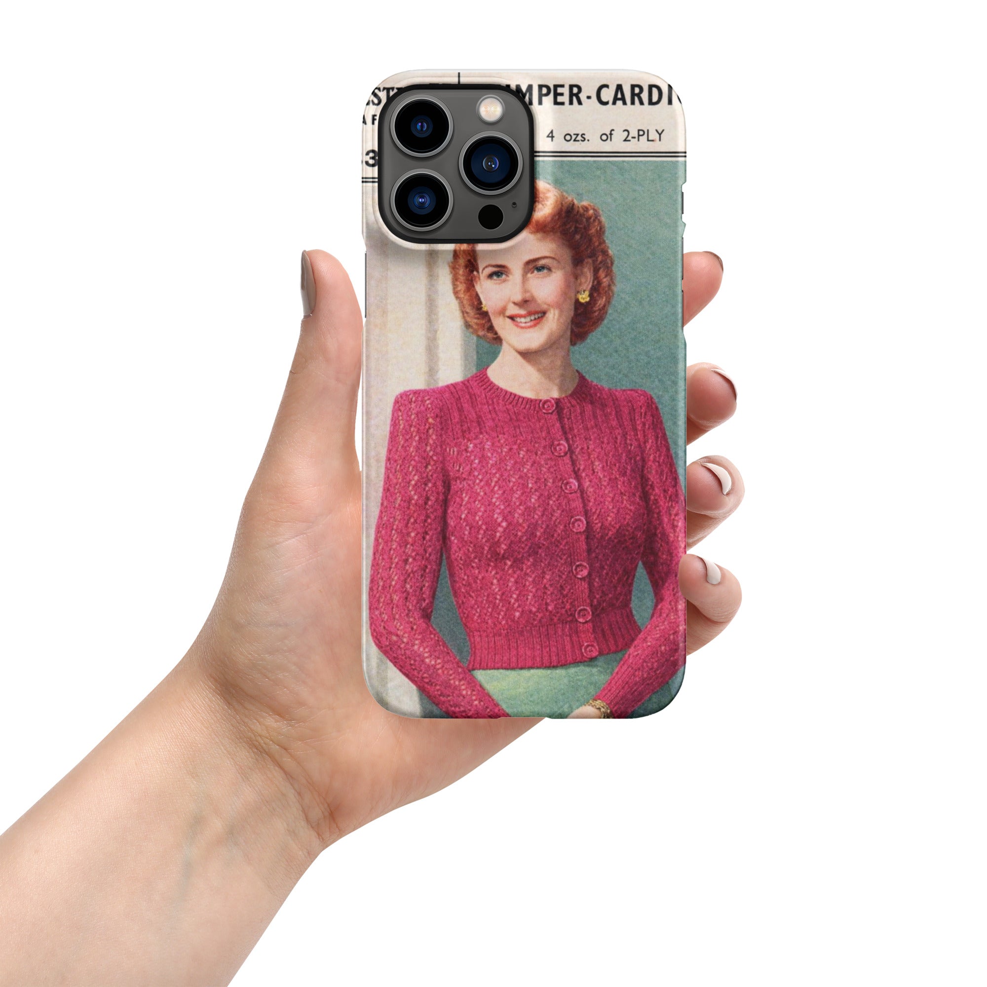 Lacy Cardigan iPhone Case - Sitting Pretty Knits