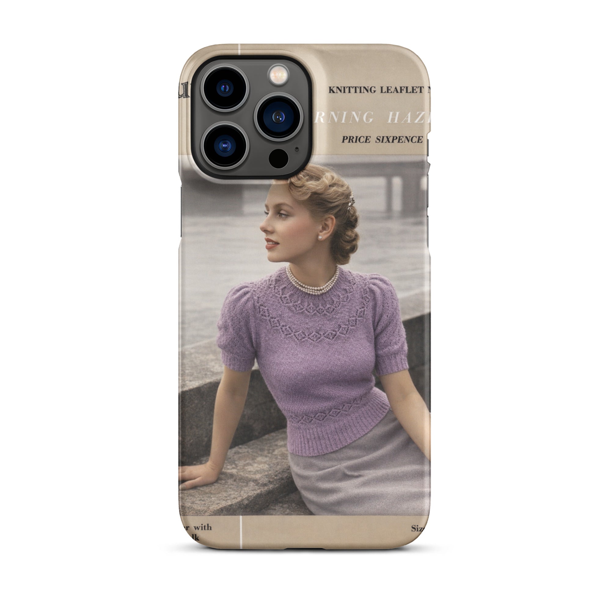 Vintage Munrospun Ranunculus iPhone Case - Sitting Pretty Knits