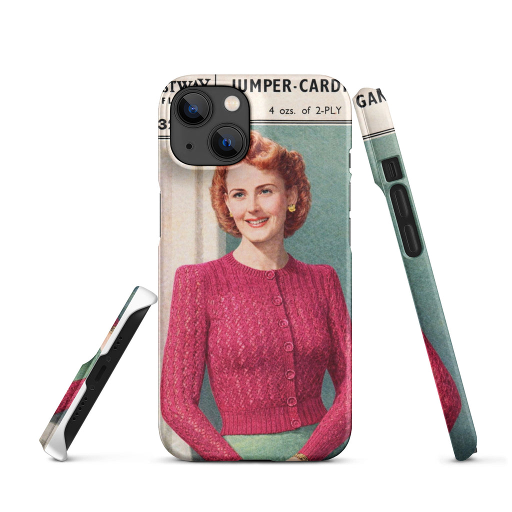 Lacy Cardigan iPhone Case - Sitting Pretty Knits
