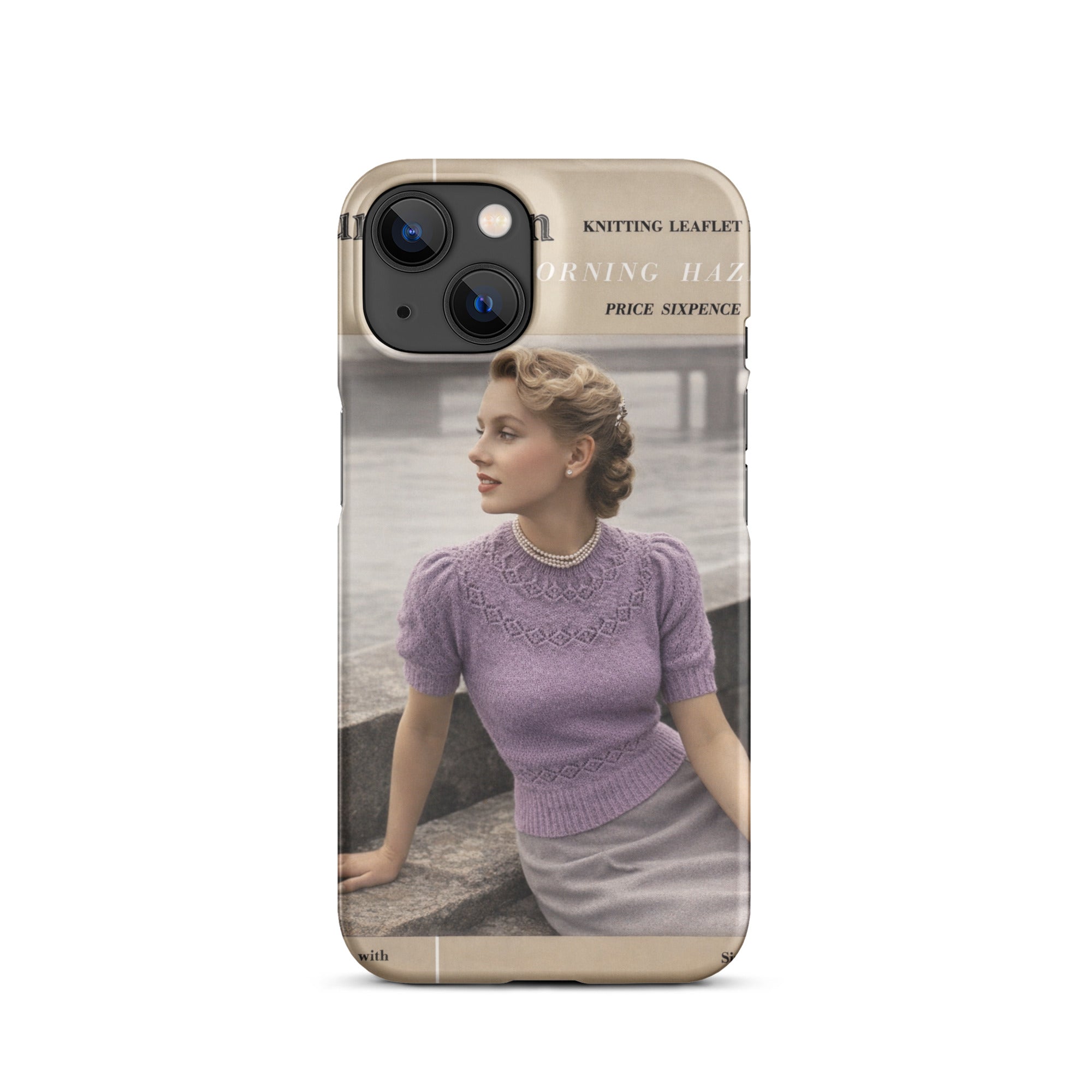 Vintage Munrospun Ranunculus iPhone Case - Sitting Pretty Knits