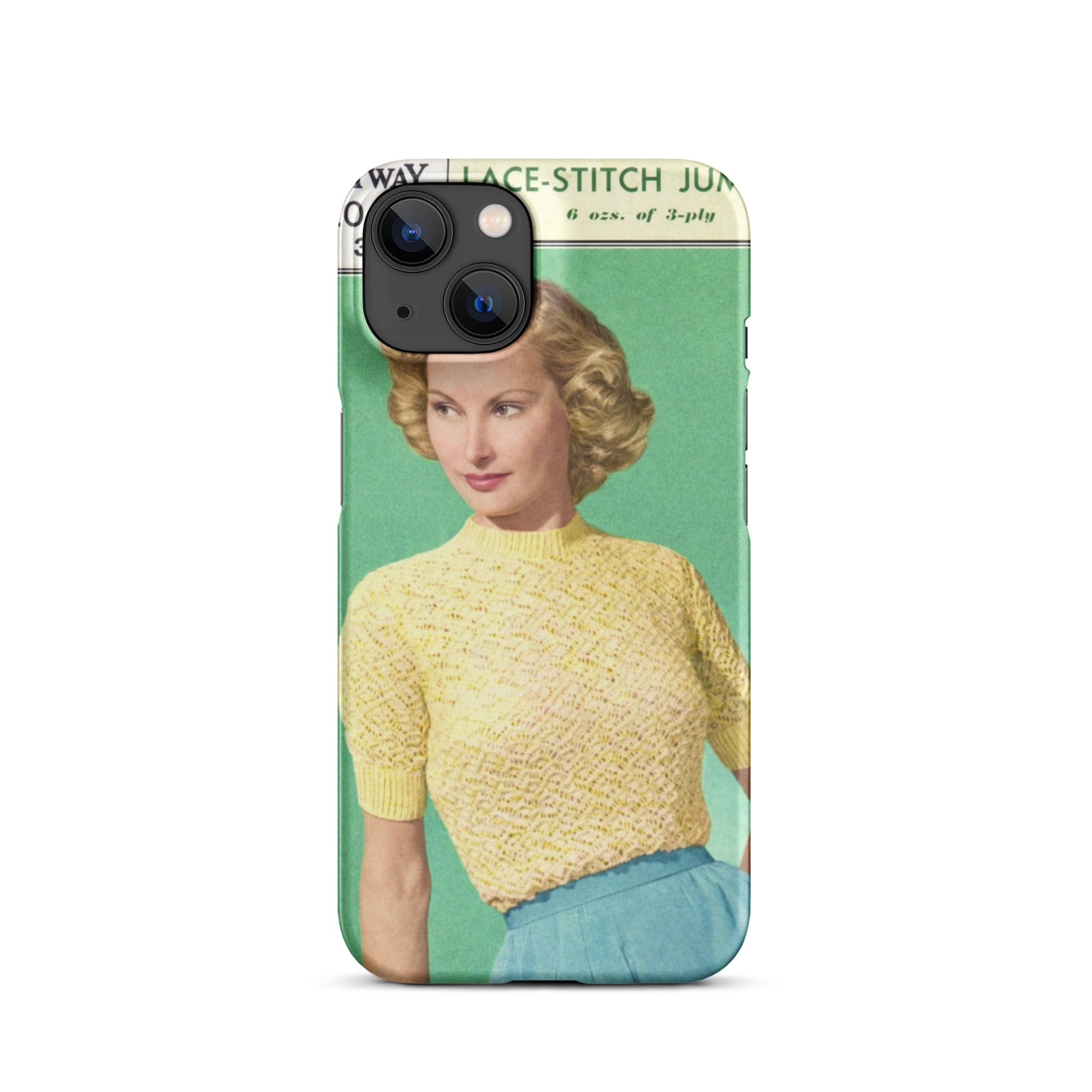 Lace Stitch Jumper iPhone Case - Sitting Pretty Knits