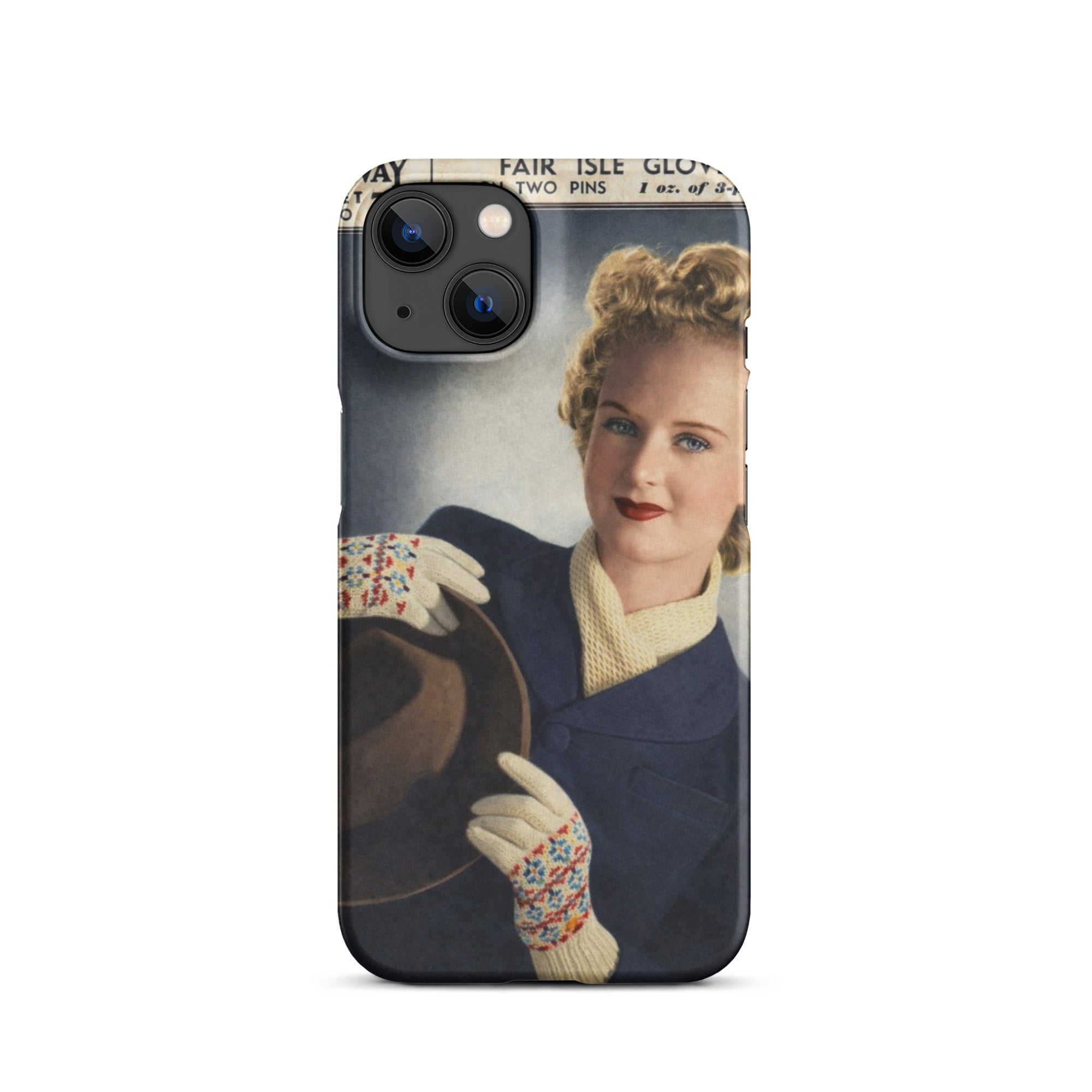 Fair Isle Gloves iPhone Case - Sitting Pretty Knits