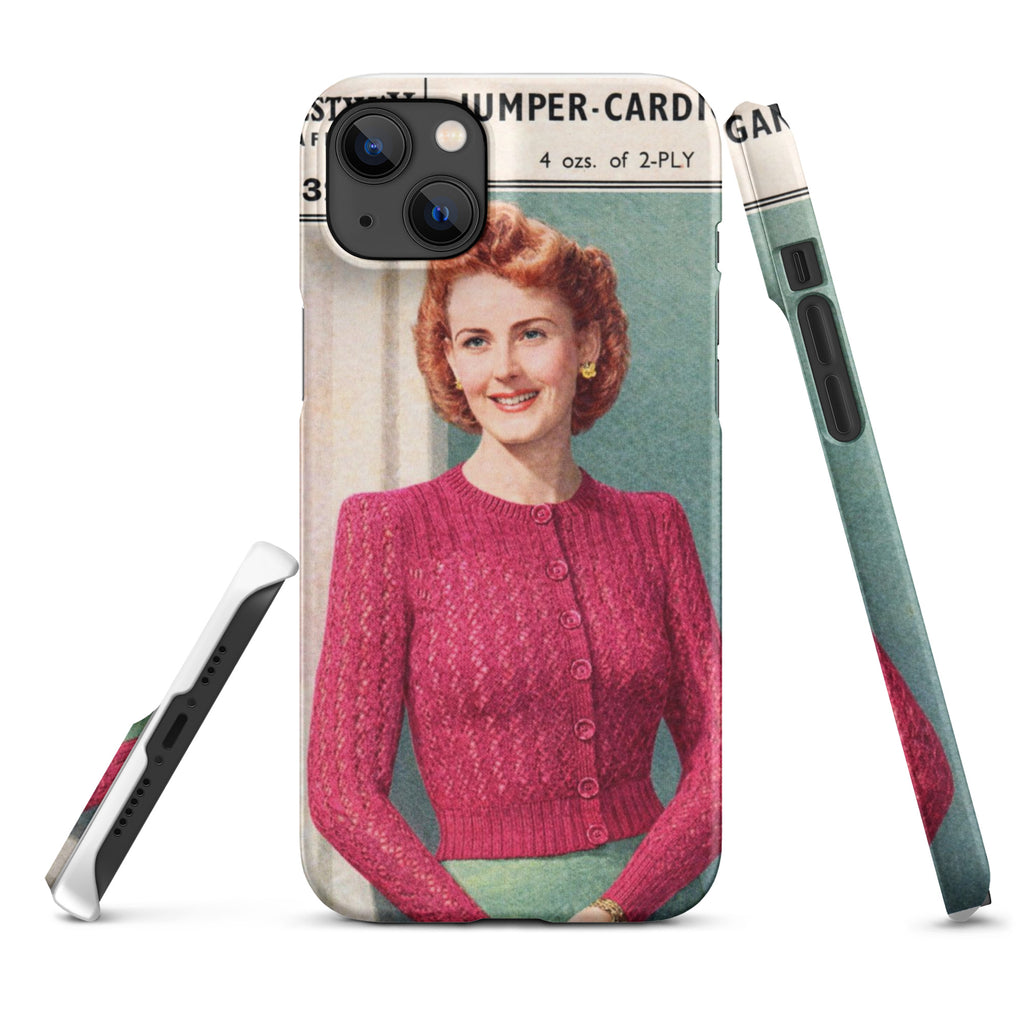 Lacy Cardigan iPhone Case - Sitting Pretty Knits