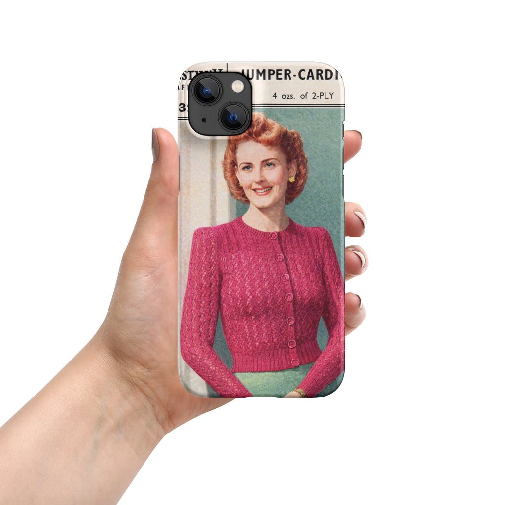 Lacy Cardigan iPhone Case - Sitting Pretty Knits